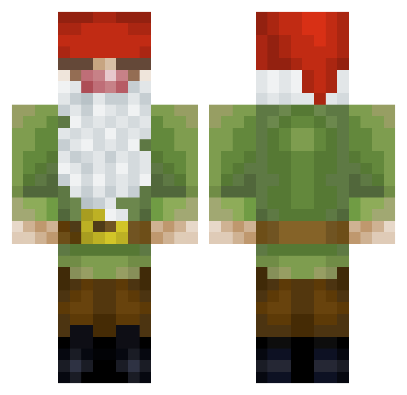 DrakeIcemanMay15 Minecraft skin, front and back view