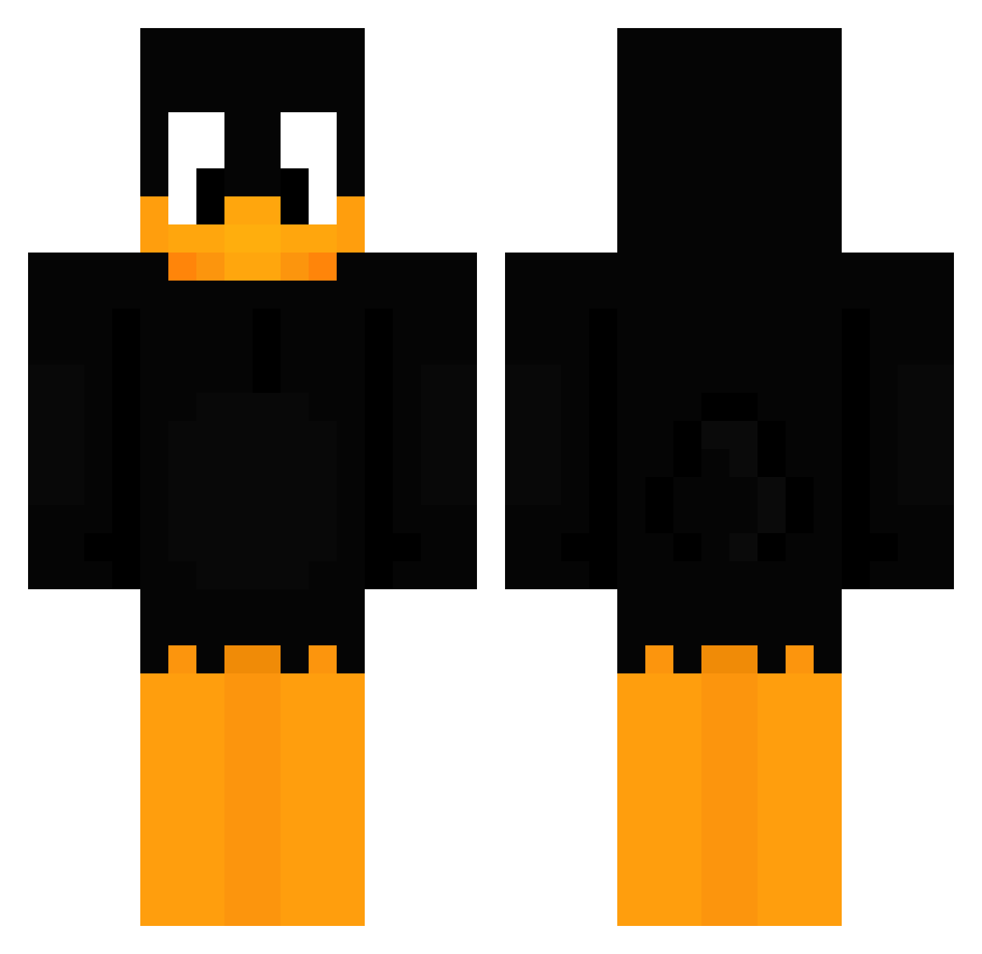 gallops Minecraft skin, front and back view