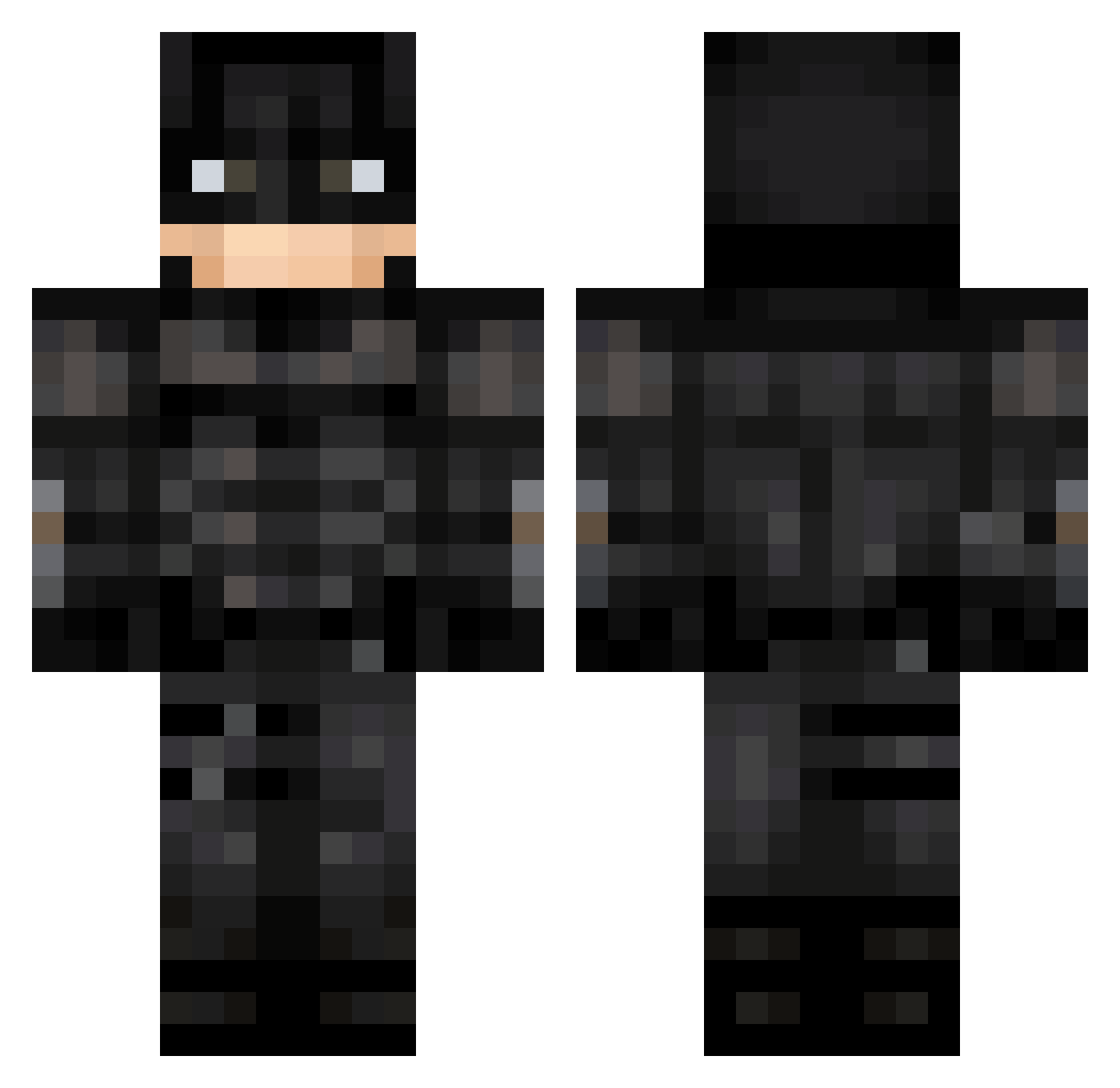 MegaShredderYT Minecraft skin, front and back view