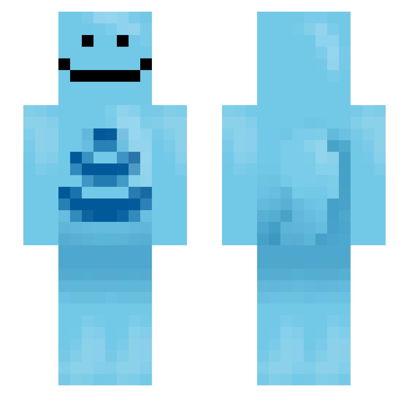 HoneyBottleArmor Minecraft skin, front and back view