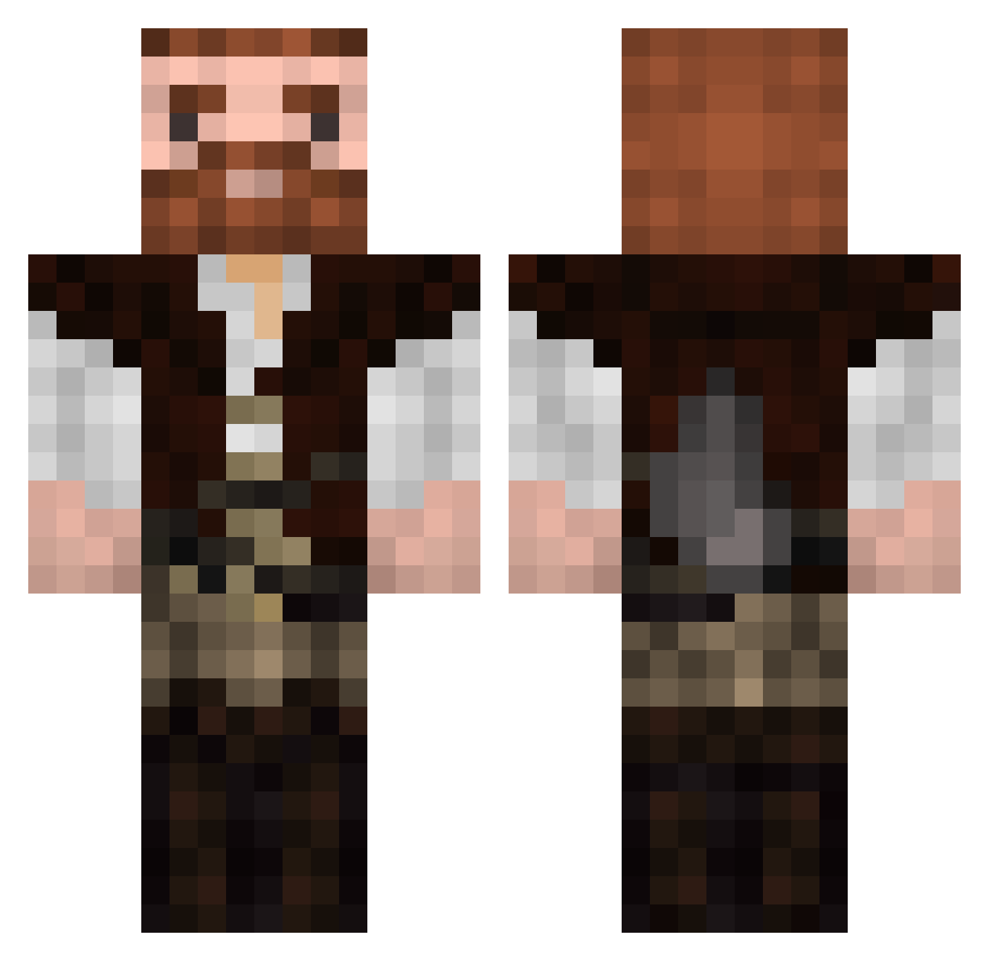 persik1234 Minecraft skin, front and back view