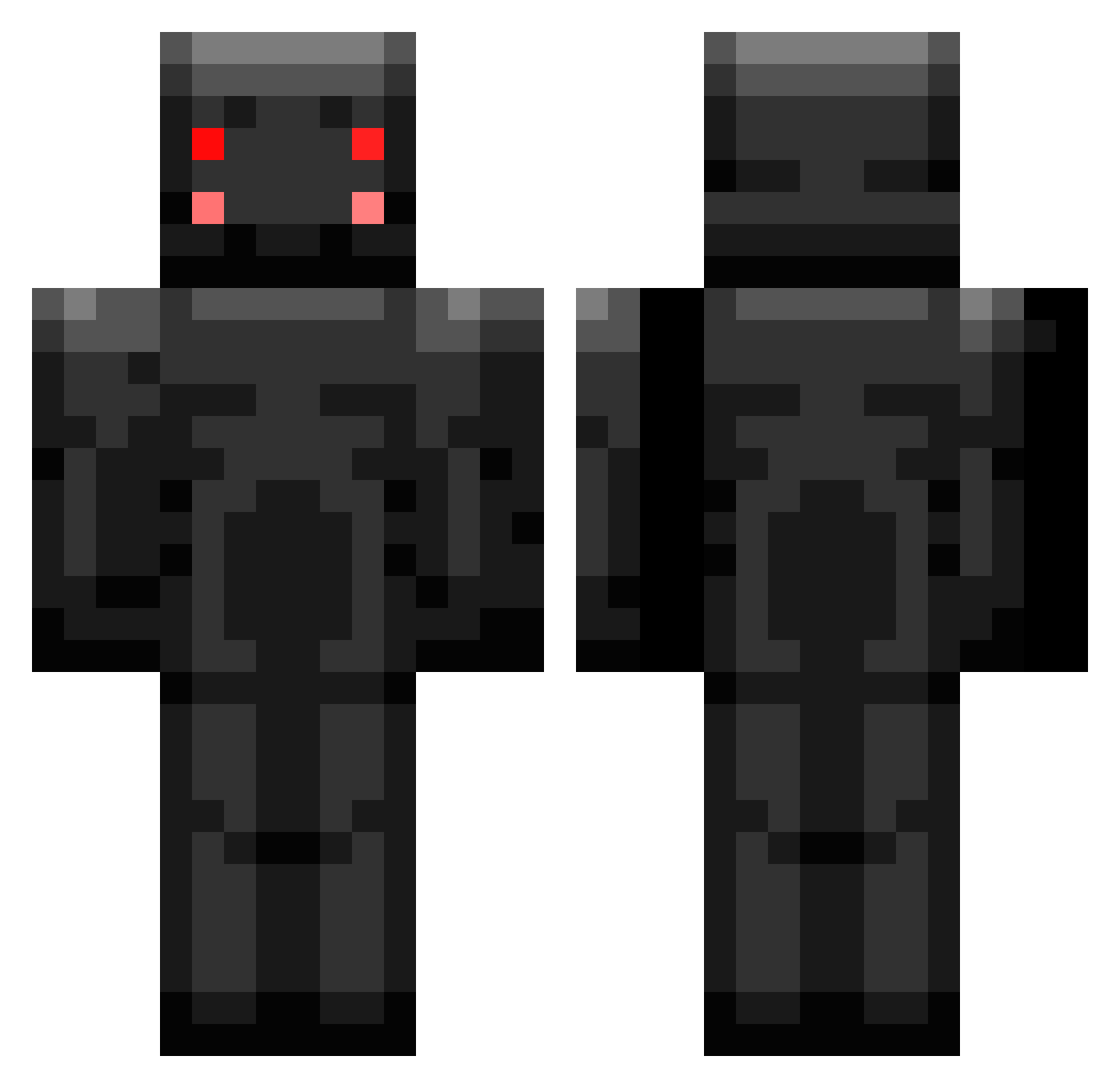 1Darling1 Minecraft skin, front and back view