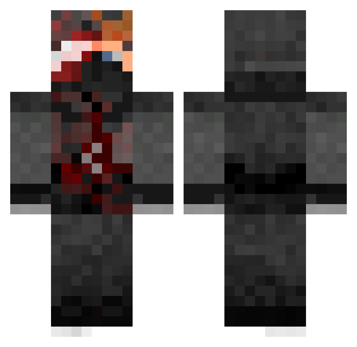 _StackterBoy_ Minecraft skin, front and back view