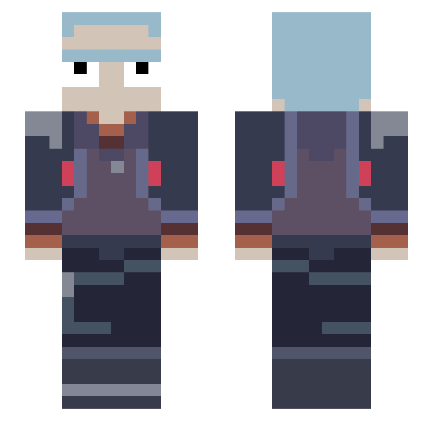 Sweetibe_ Minecraft skin, front and back view