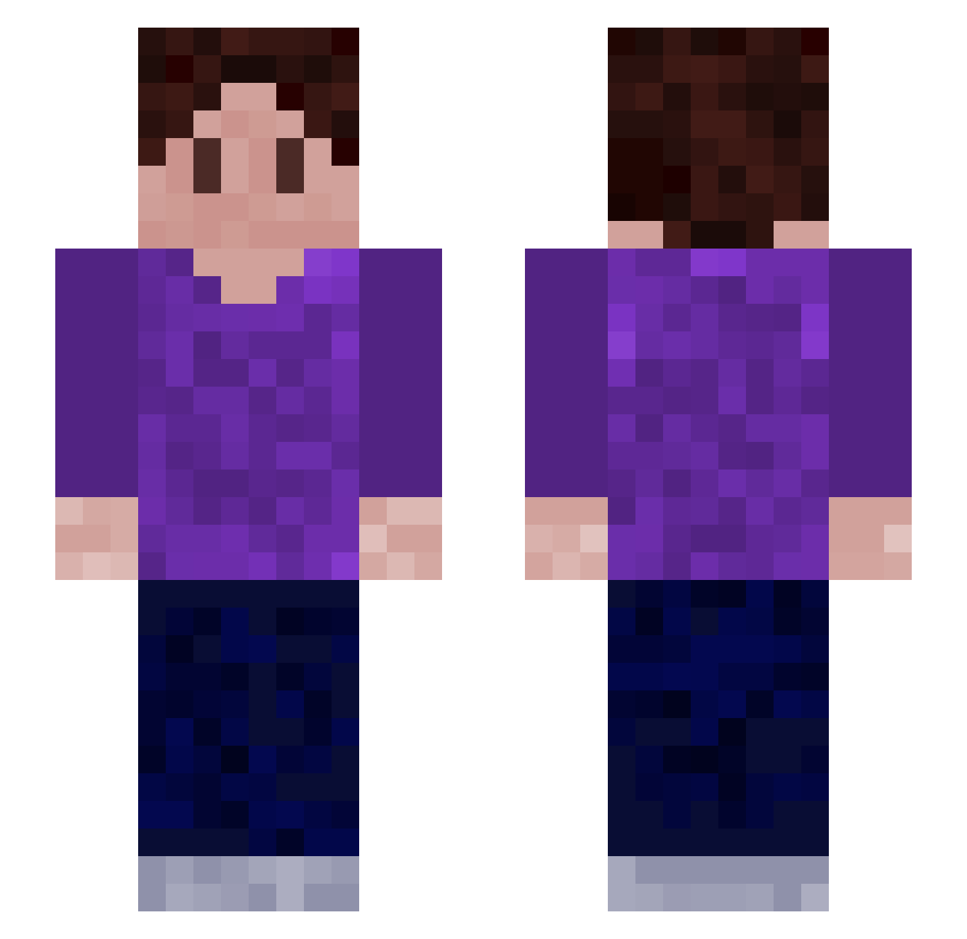 tsuki0266 Minecraft skin, front and back view