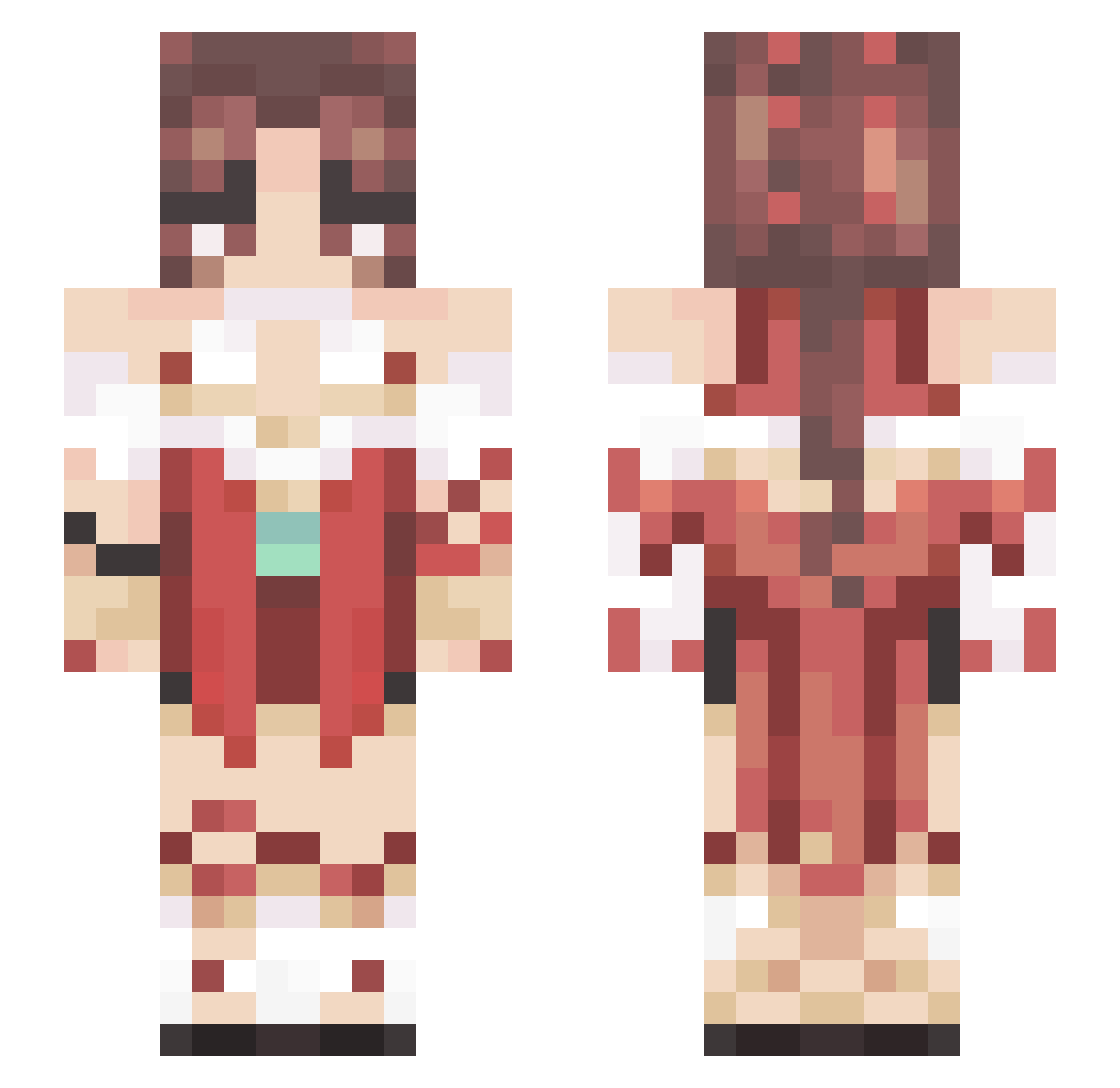 CovertSnipes Minecraft skin, front and back view