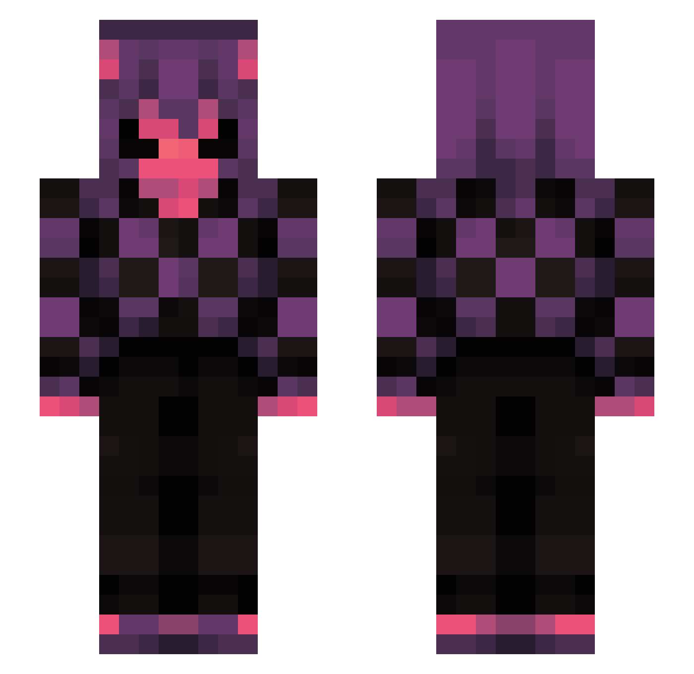 Can0pi Minecraft skin, front and back view