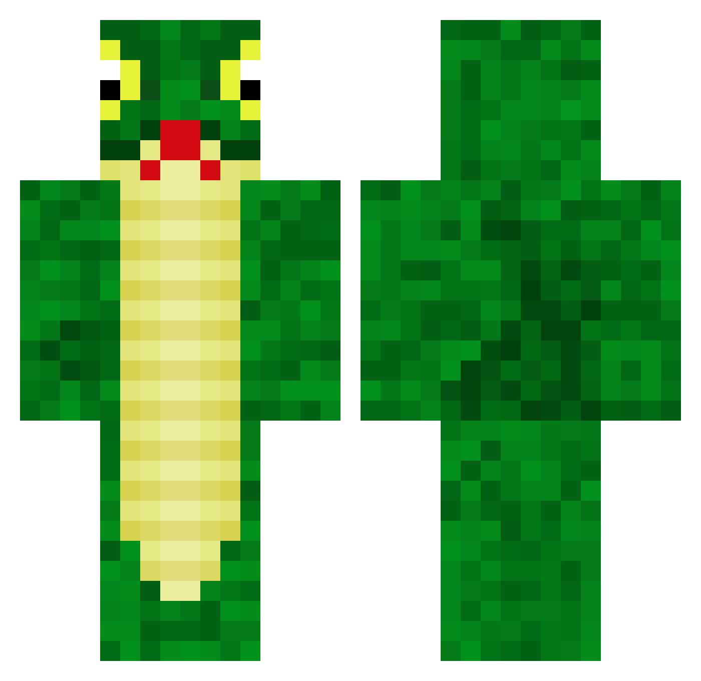 JoseBloxTM Minecraft skin, front and back view