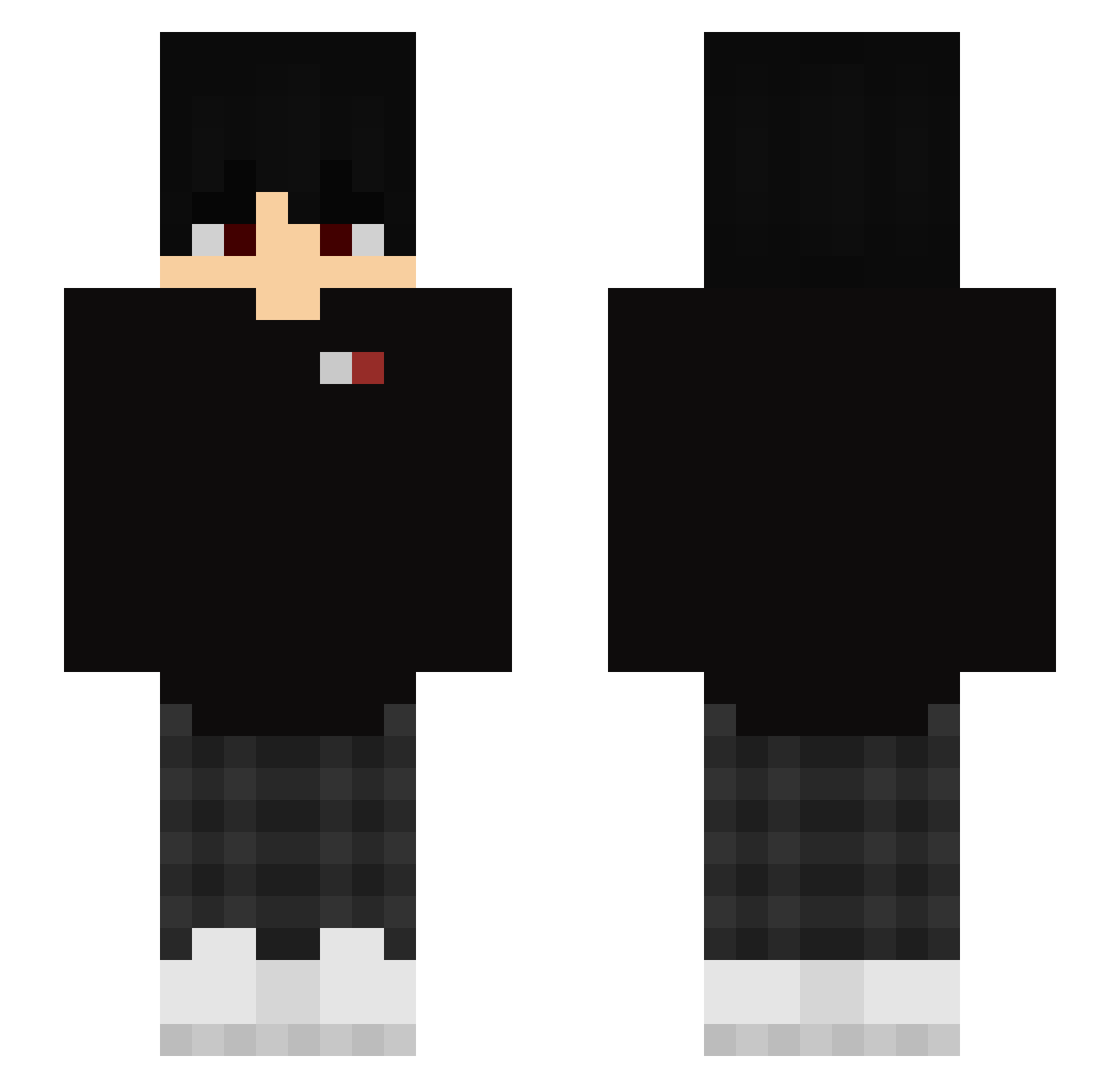 ySouz4_ Minecraft skin, front and back view
