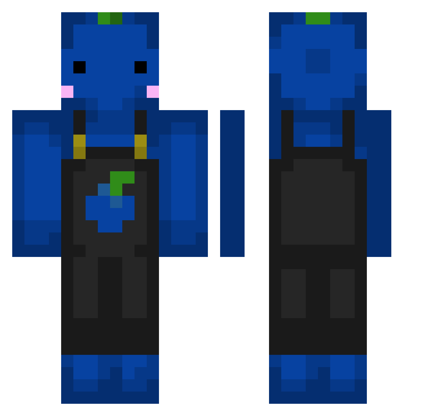 _3CneB_ Minecraft skin, front and back view