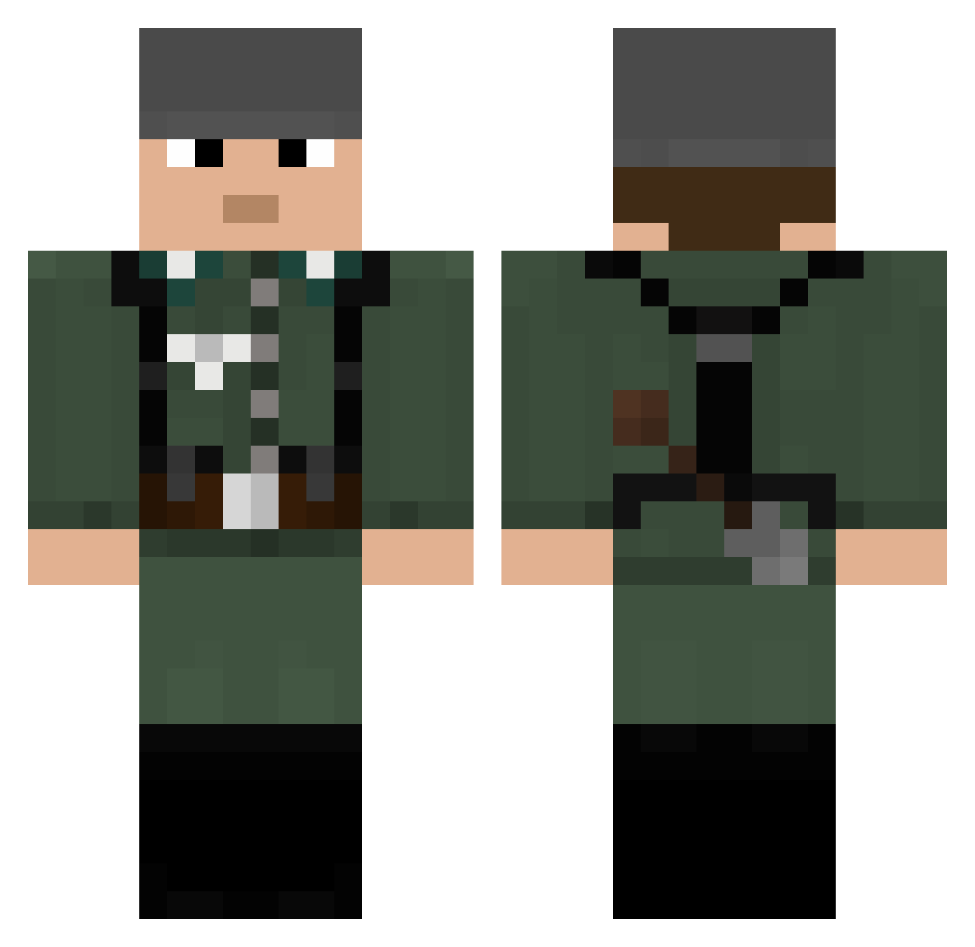 Joshi2015 Minecraft skin, front and back view