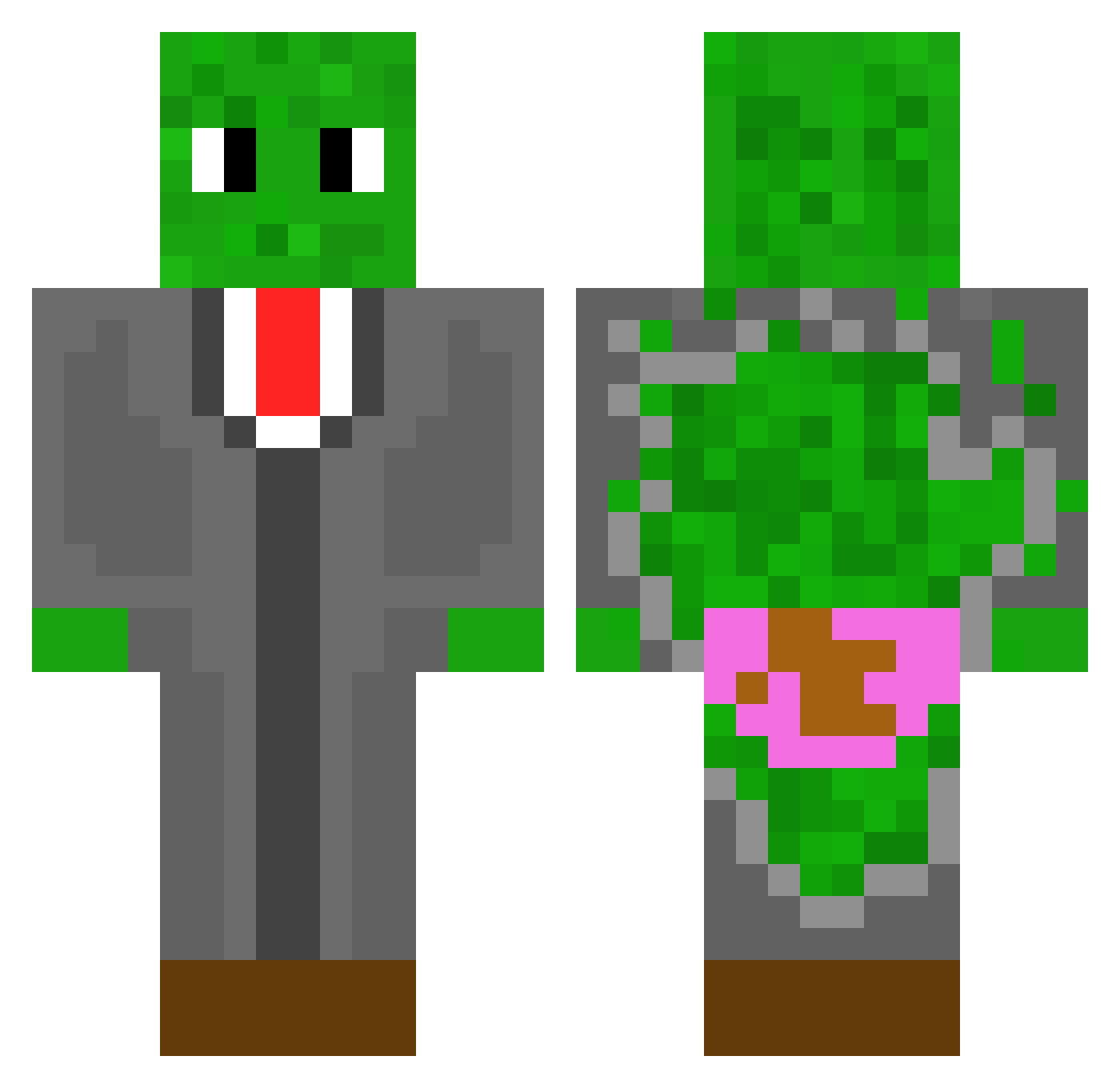 Superhilmar9696 Minecraft skin, front and back view