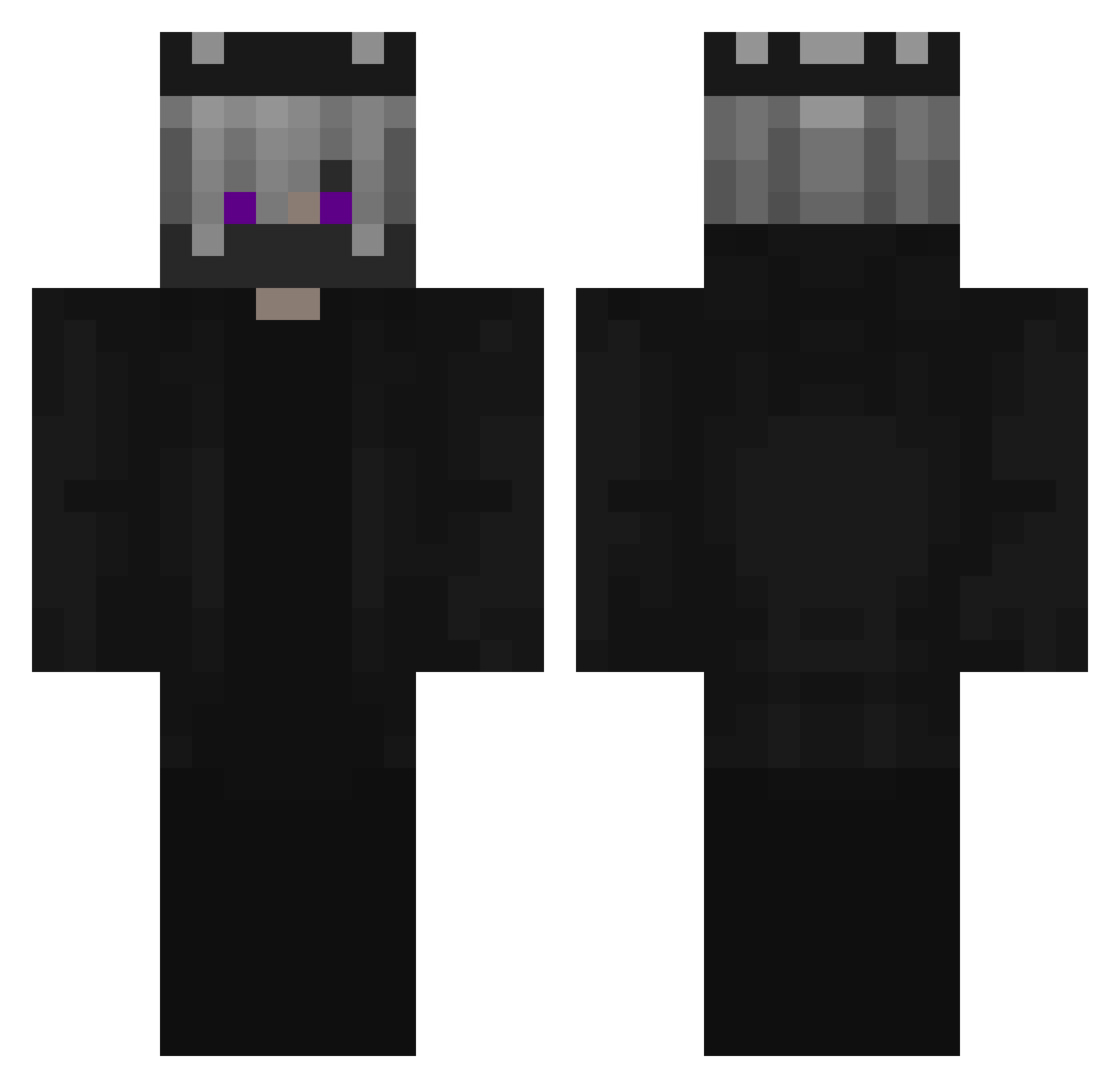 SkechersGang Minecraft skin, front and back view
