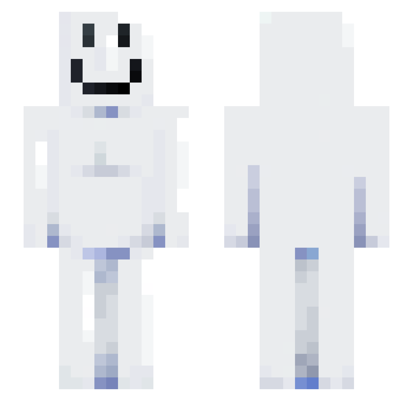 Vojtaaaano Minecraft skin, front and back view