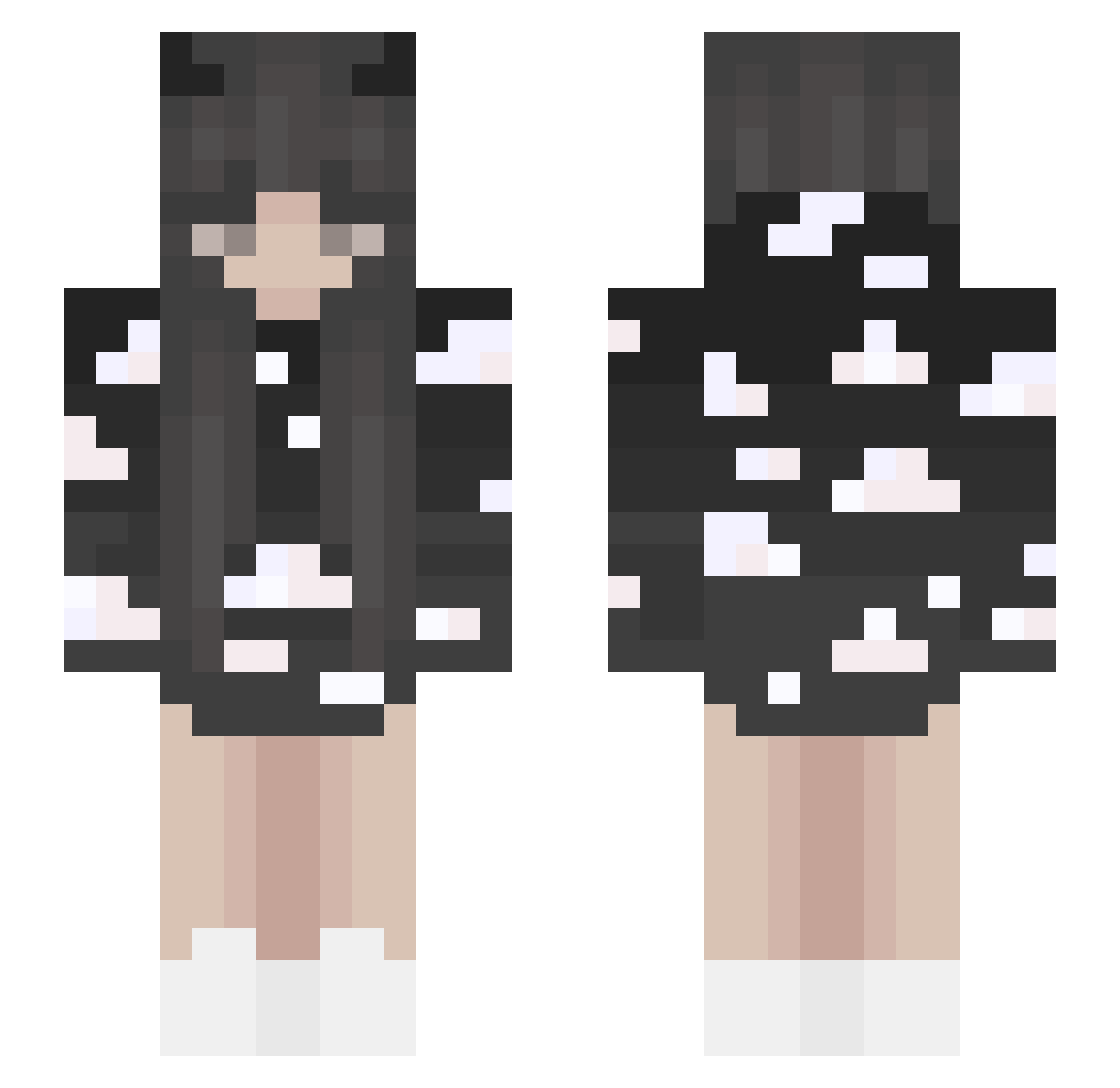 SheilaSheep312 Minecraft skin, front and back view
