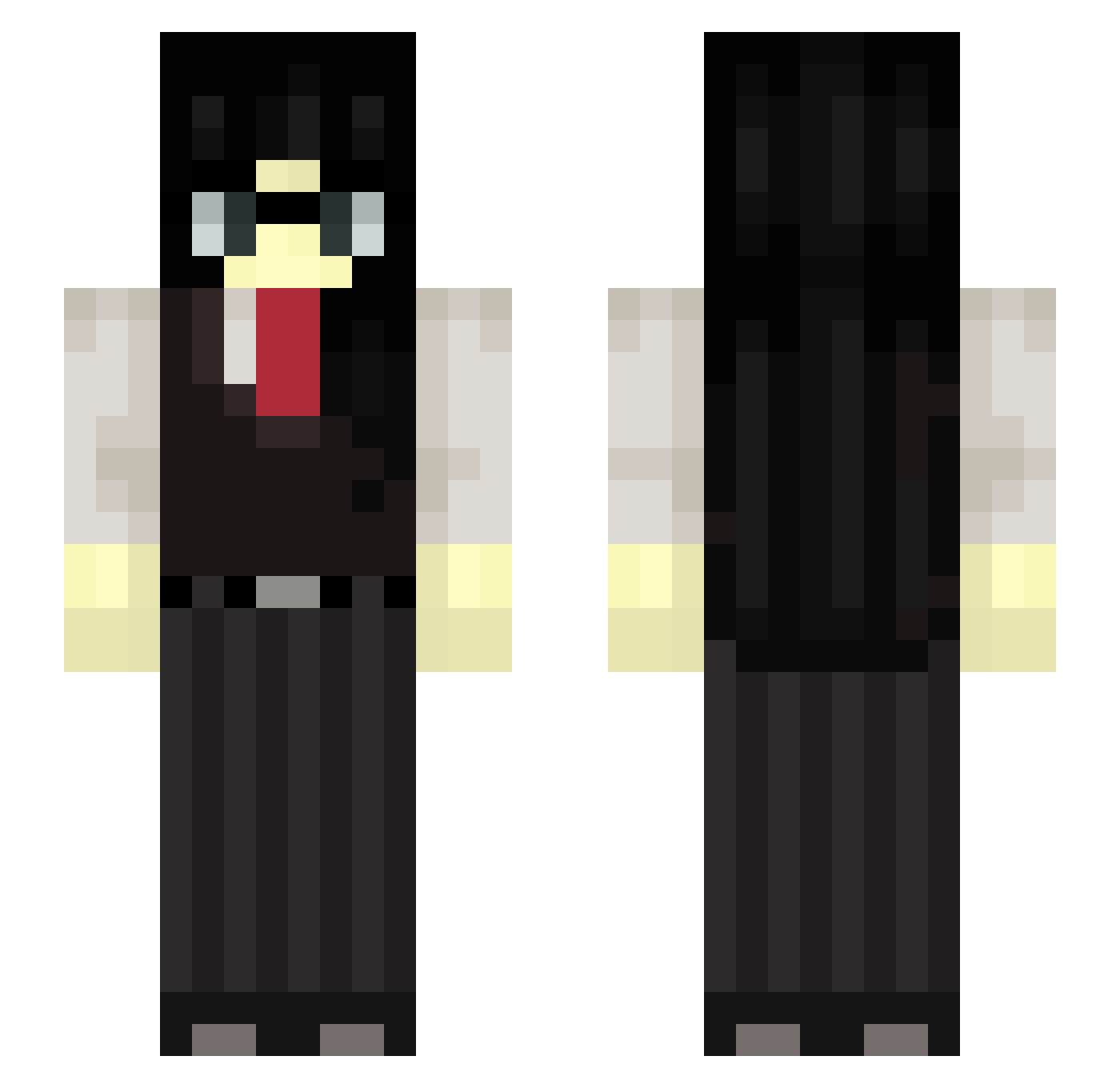 yunmy0708 Minecraft skin, front and back view