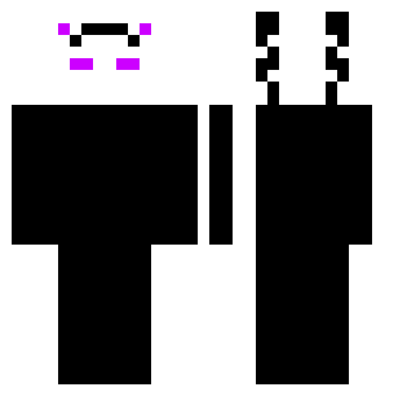 KamyK_44 Minecraft skin, front and back view