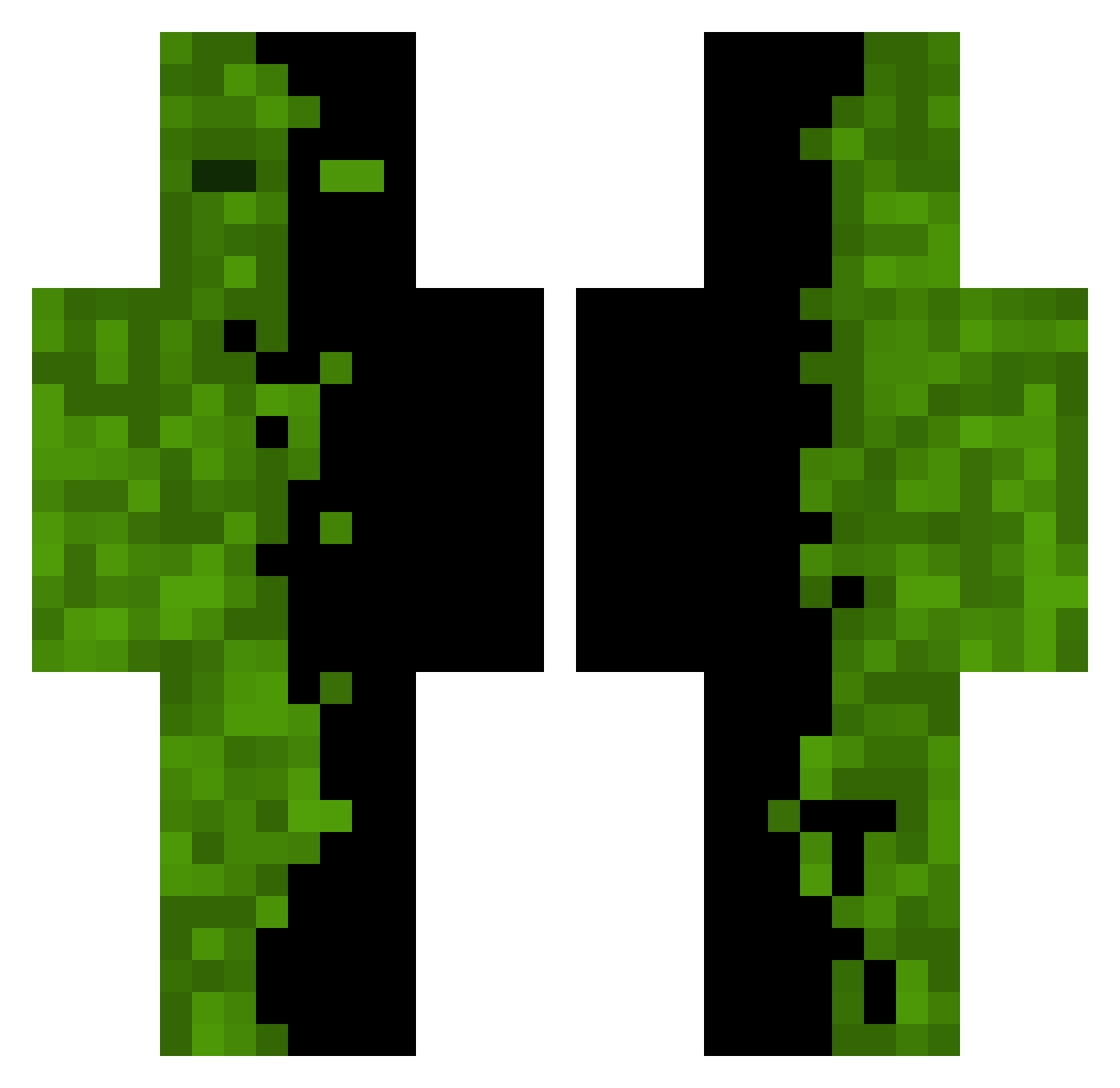 Magu0007 Minecraft skin, front and back view