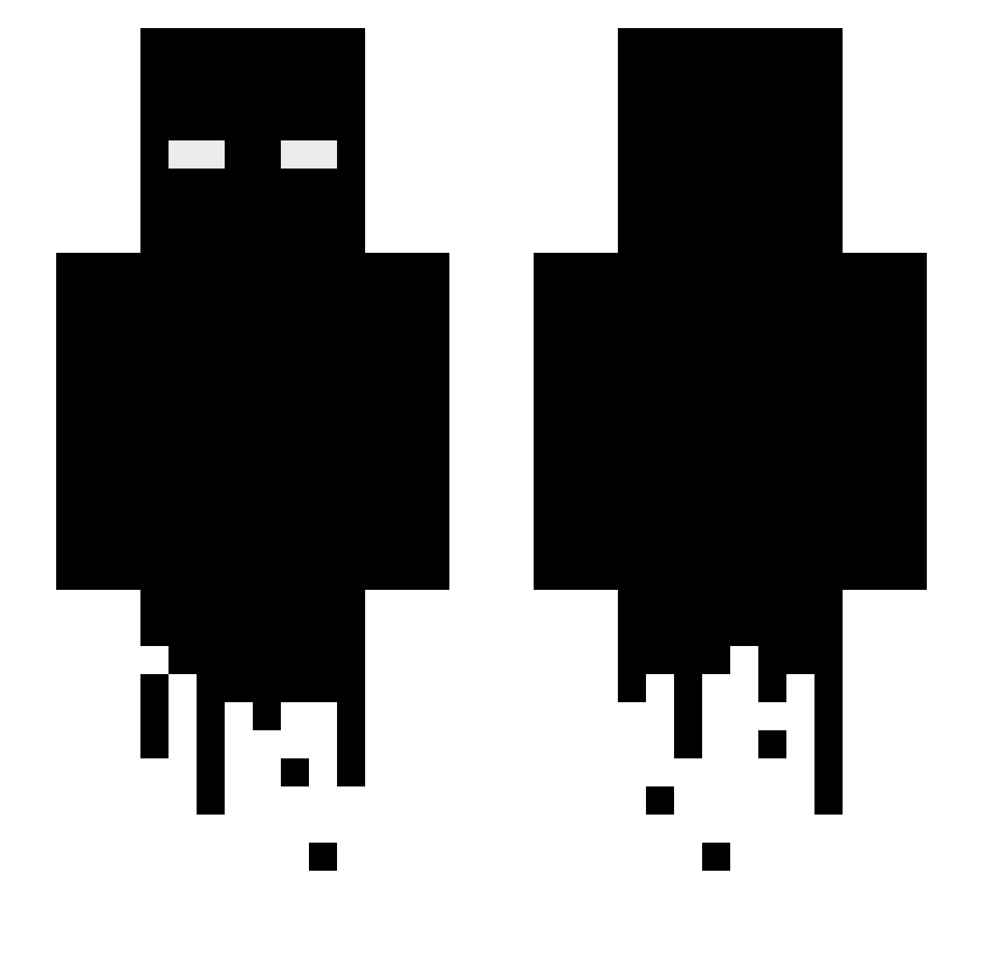 Granbo Minecraft skin, front and back view
