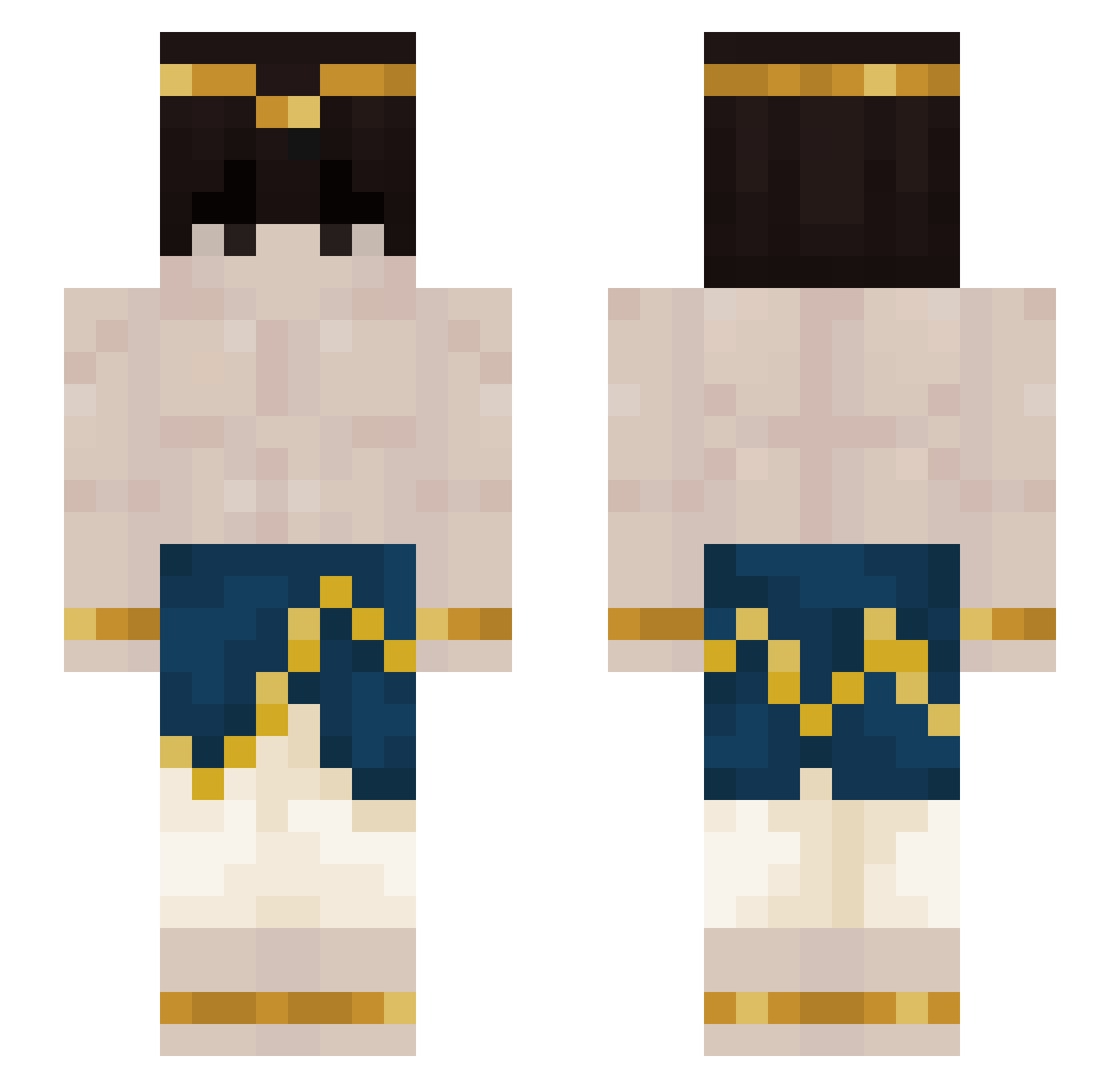 _Salin Minecraft skin, front and back view