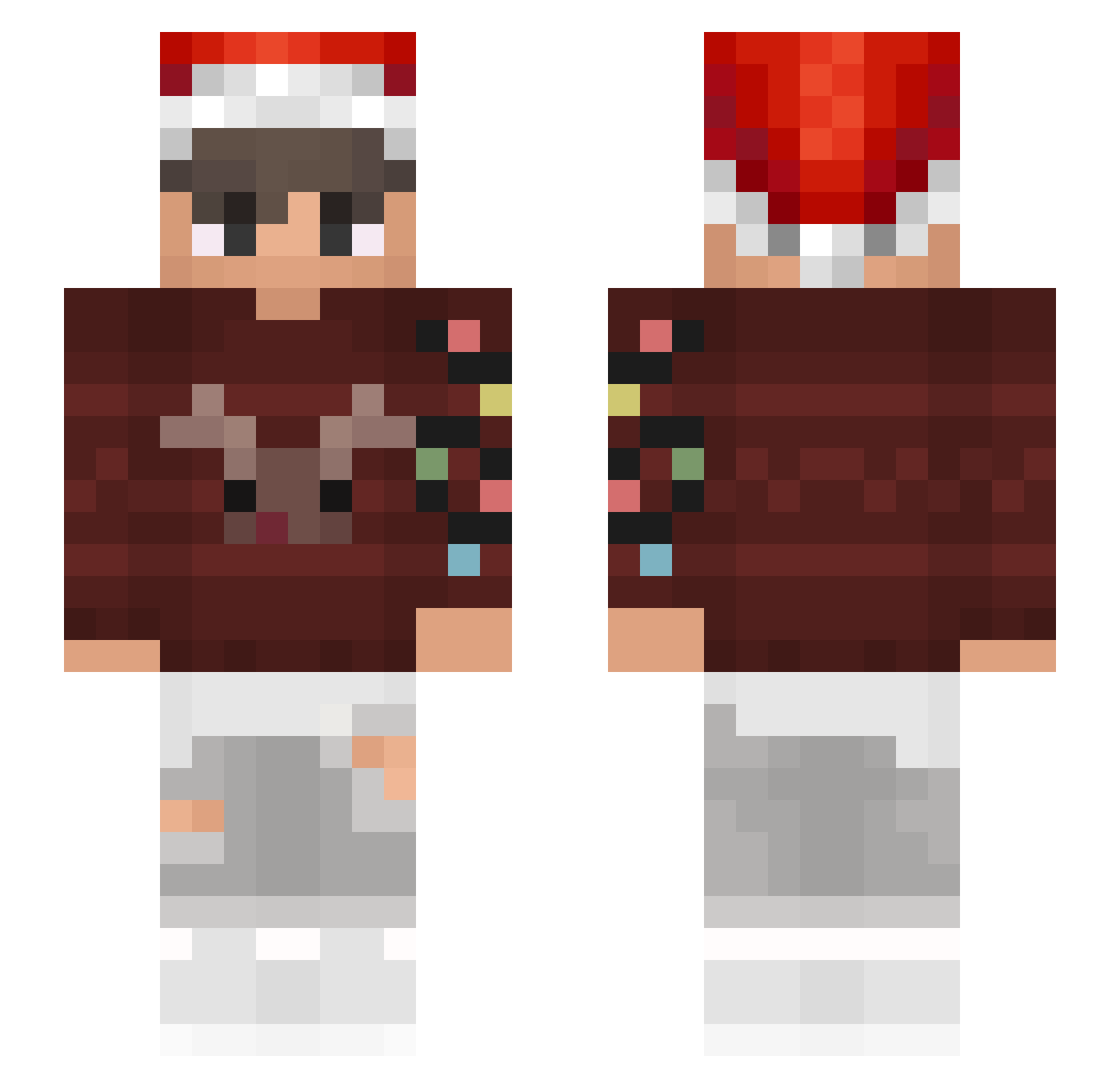 vlaaaaad16 Minecraft skin, front and back view