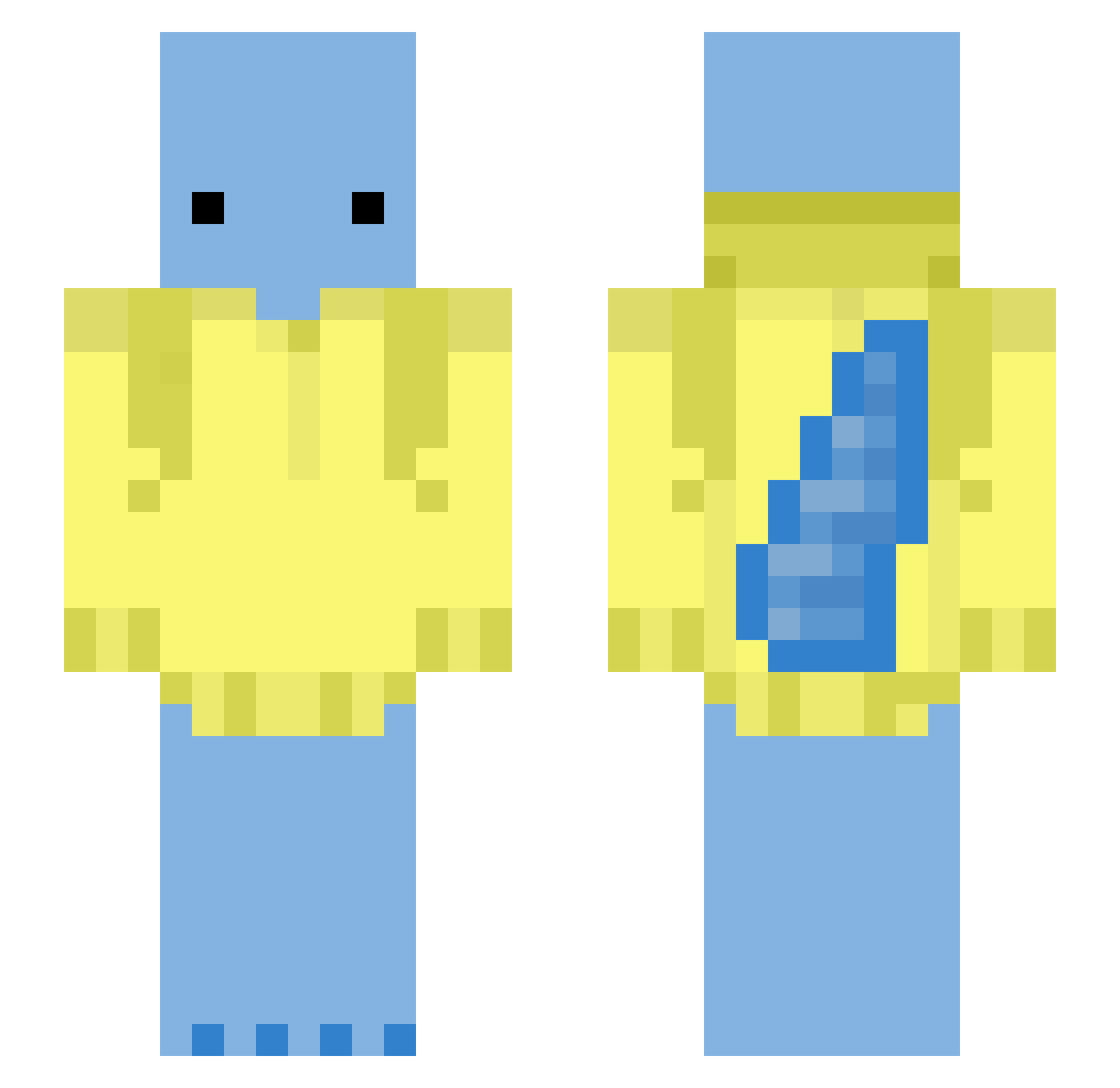 _Bwerry_ Minecraft skin, front and back view