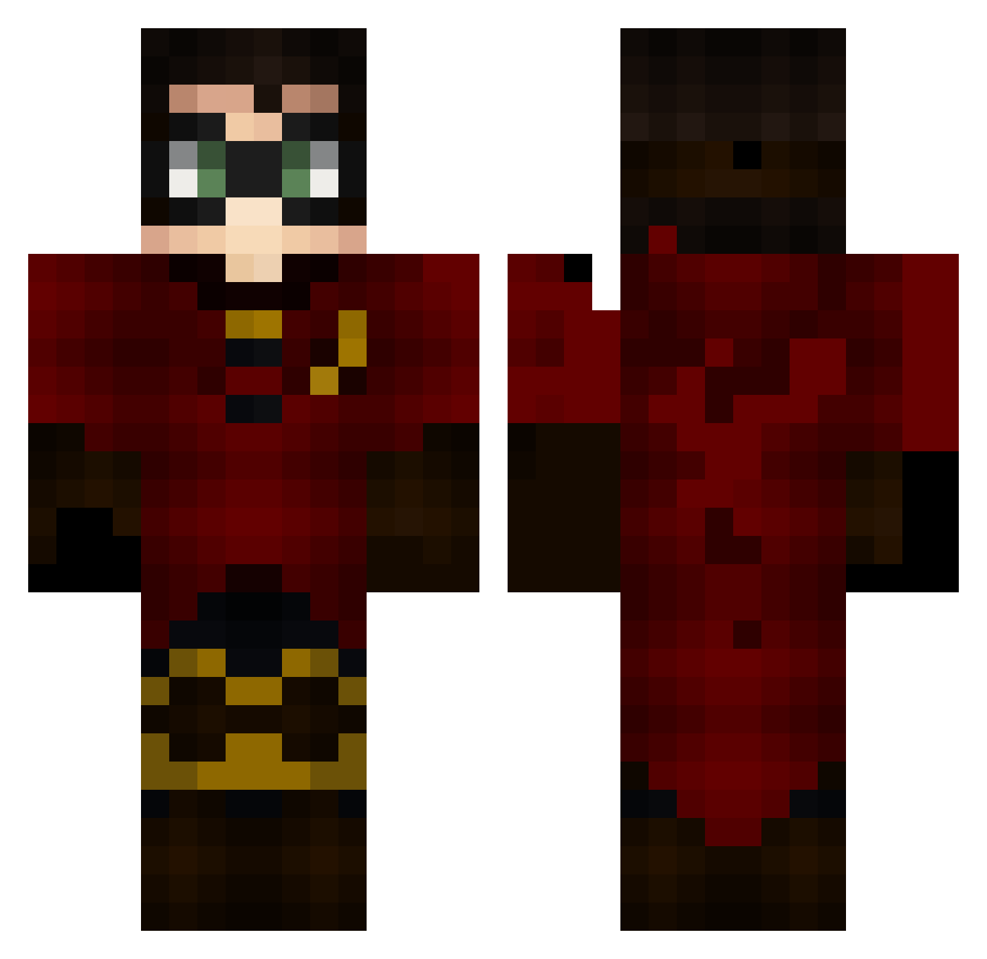 Zlatko461 Minecraft skin, front and back view