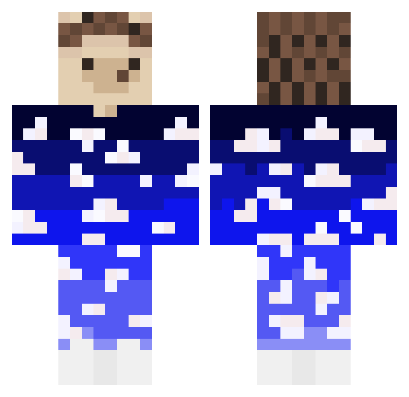 HelikopterXD Minecraft skin, front and back view