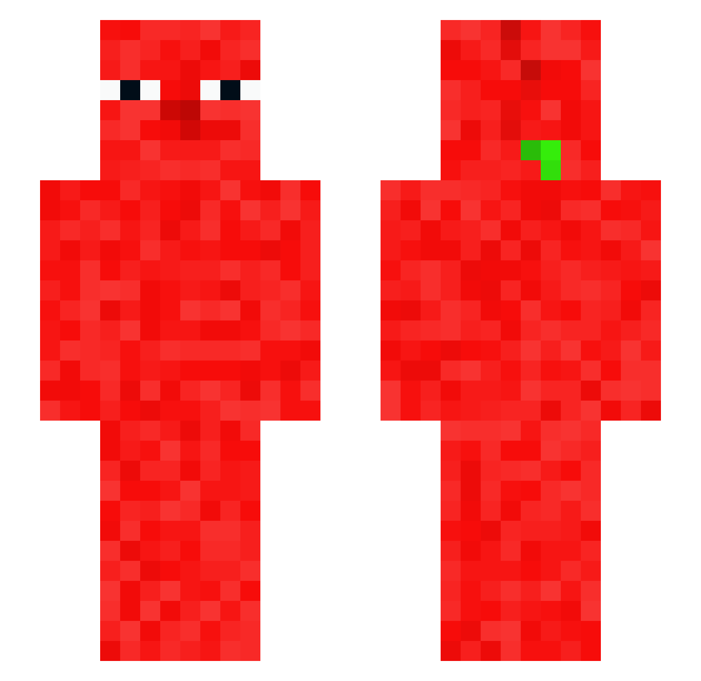 crabc4kes Minecraft skin, front and back view