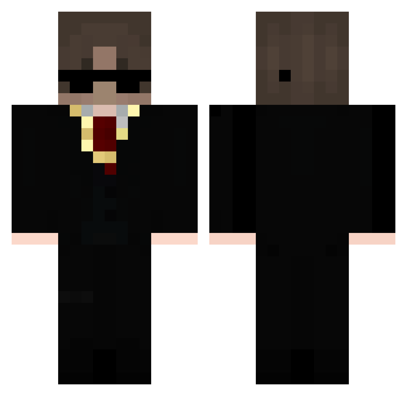 TylerKing0611 Minecraft skin, front and back view