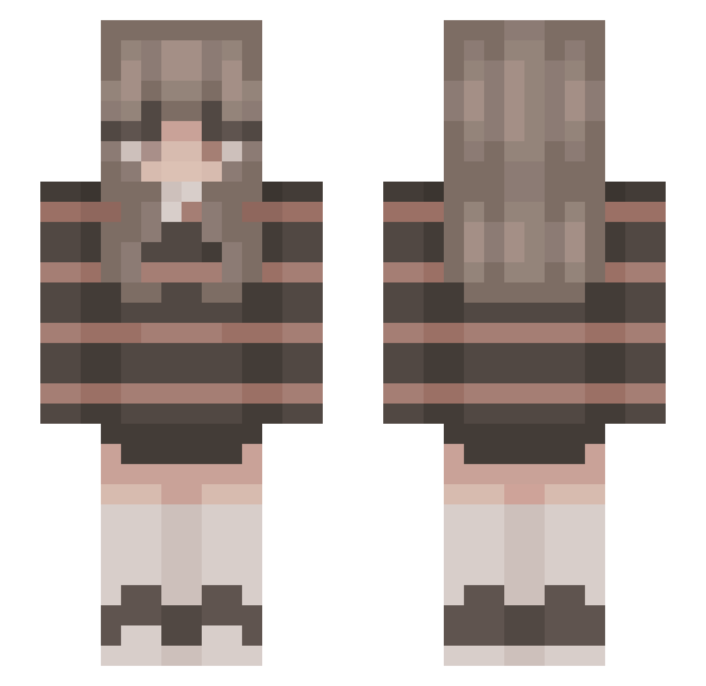 yangyangs Minecraft skin, front and back view