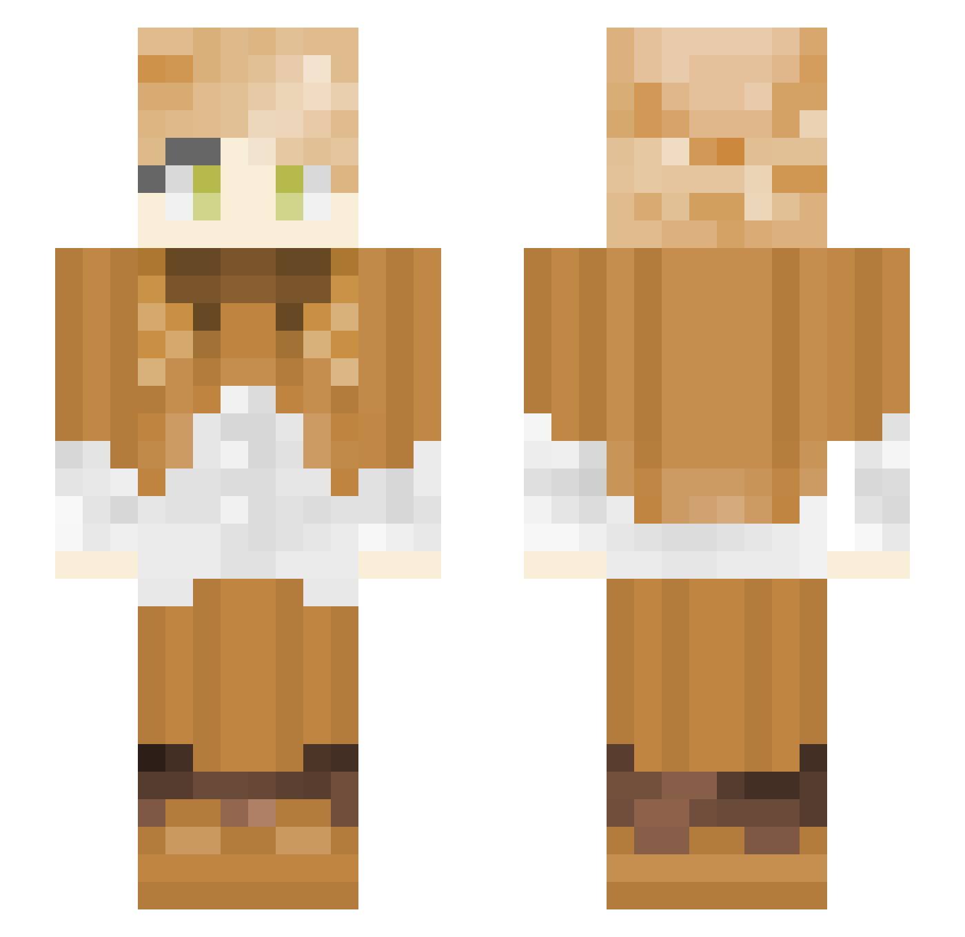 Tiphereth_C Minecraft skin, front and back view