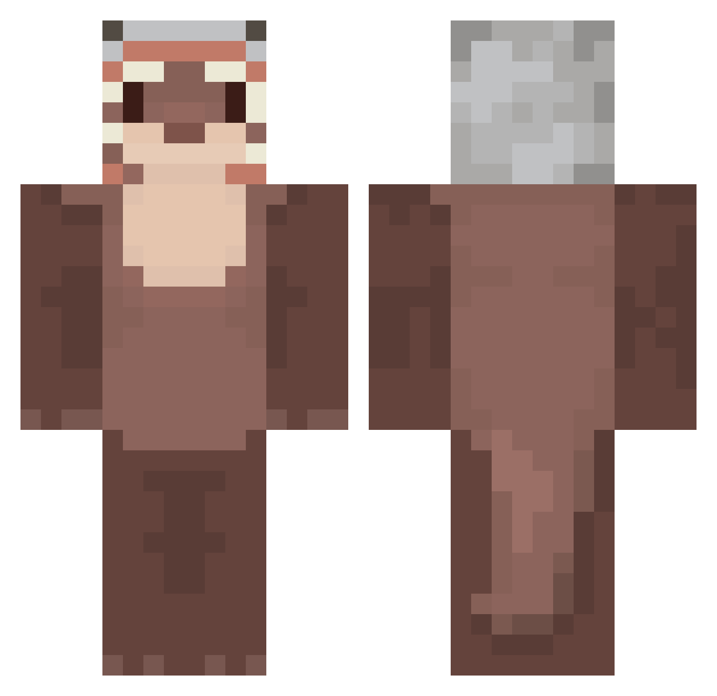 Salmon2359 Minecraft skin, front and back view