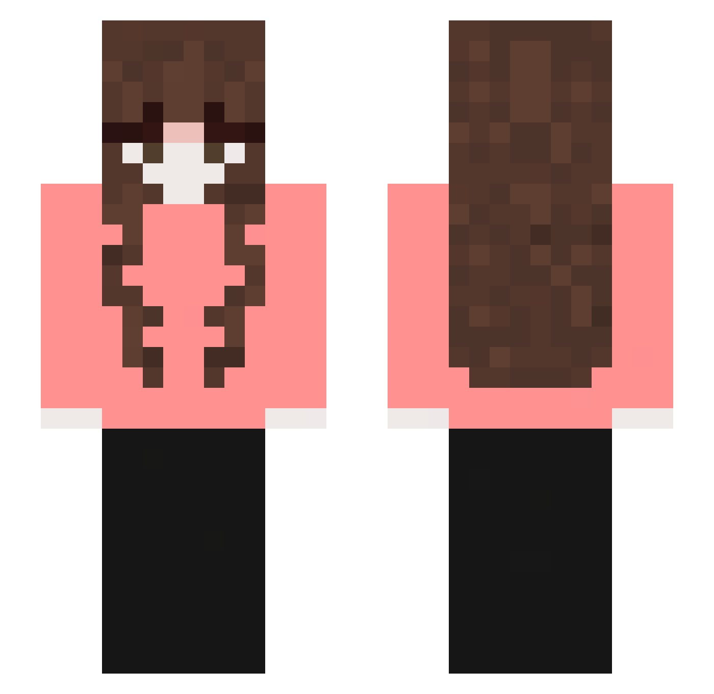 vepbr Minecraft skin, front and back view