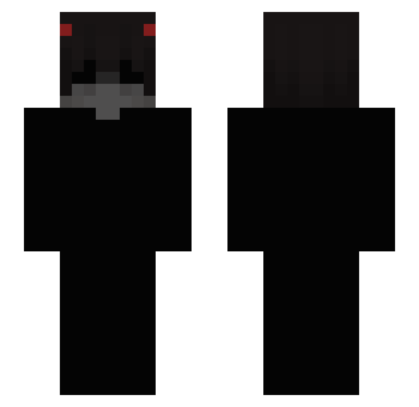 St4m0s Minecraft skin, front and back view