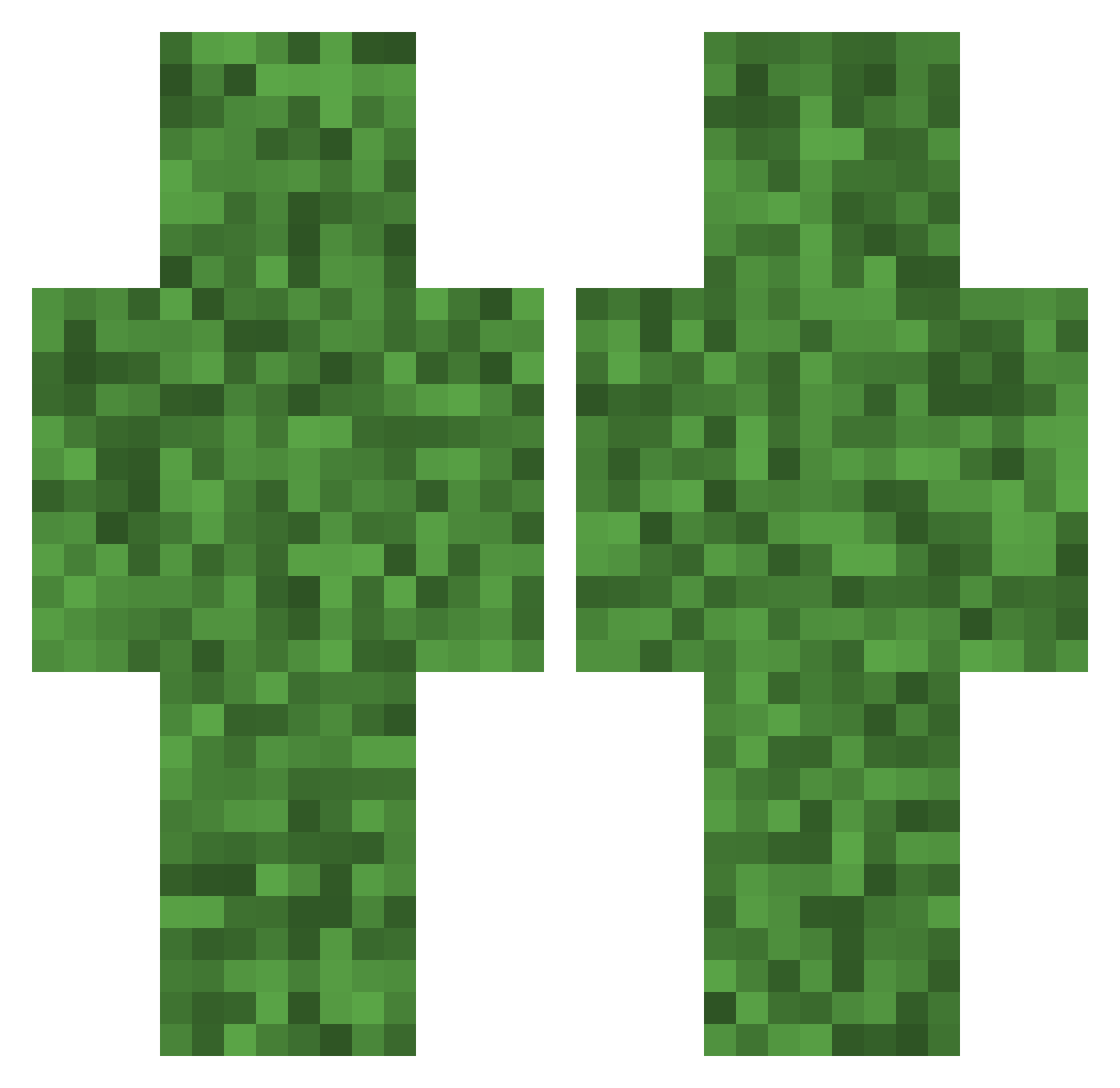 Xalazar Minecraft skin, front and back view