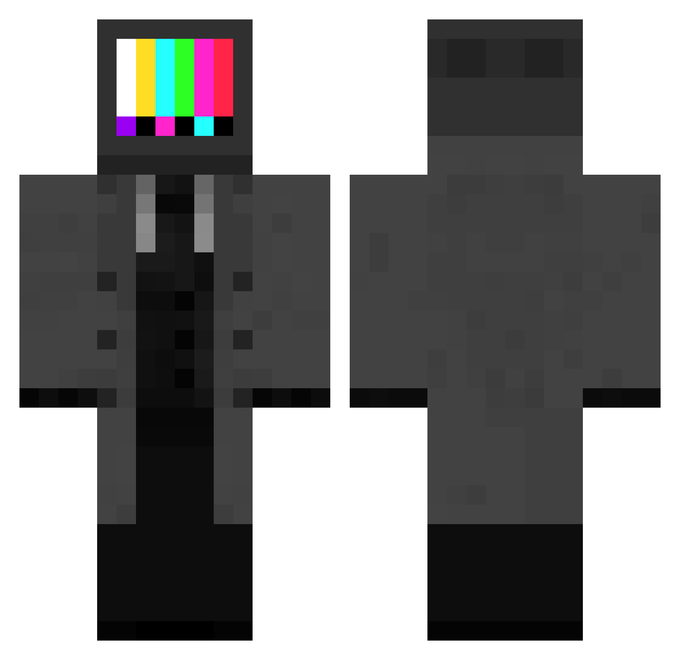 SyotgunTamura Minecraft skin, front and back view