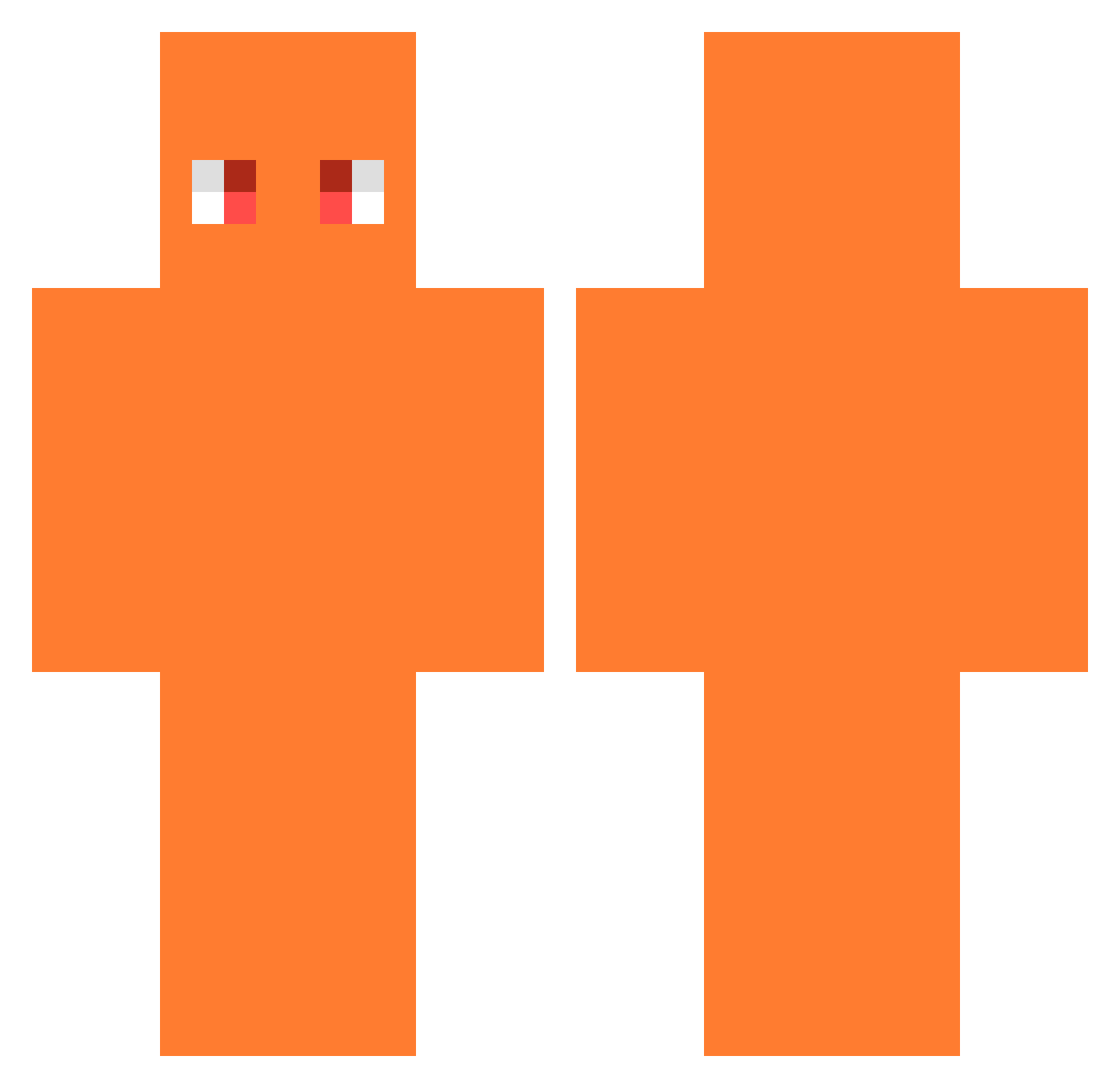 Poster00 Minecraft skin, front and back view