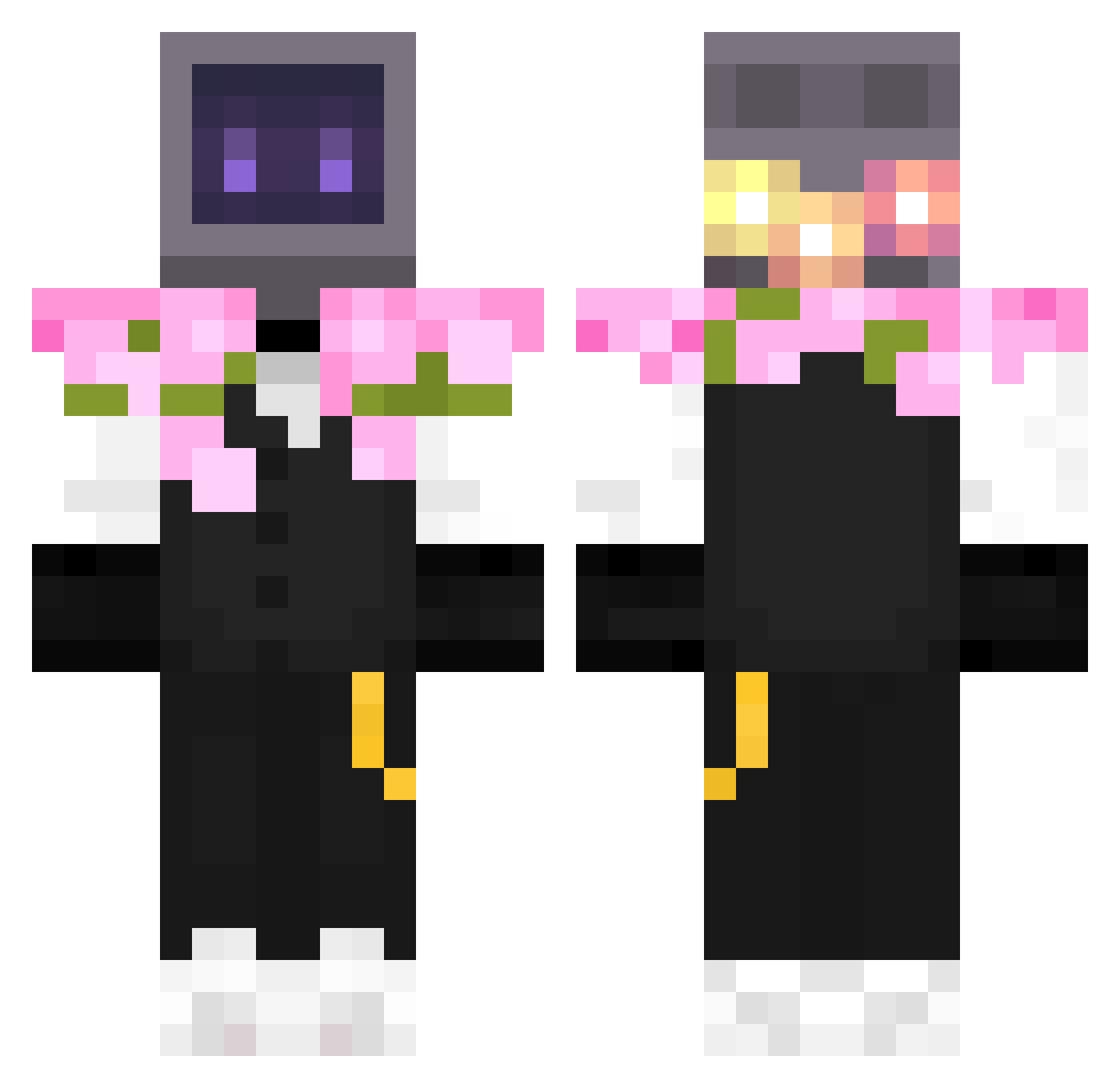 The_SEEKER_here Minecraft skin, front and back view