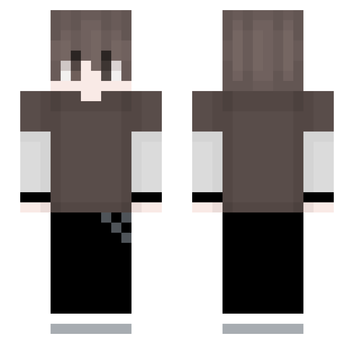 LethalCakeStrike Minecraft skin, front and back view