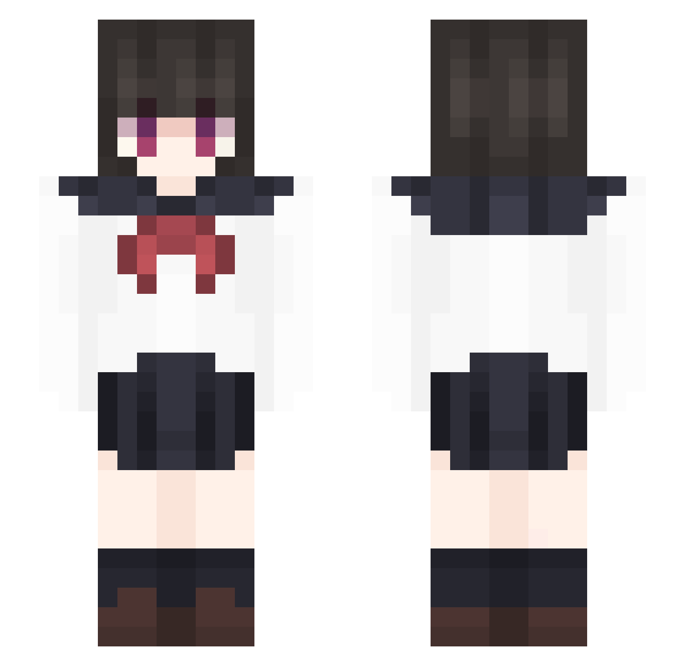 wqqwrt Minecraft skin, front and back view