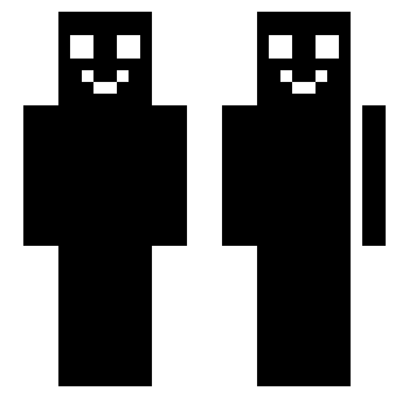 Yasodepaso Minecraft skin, front and back view
