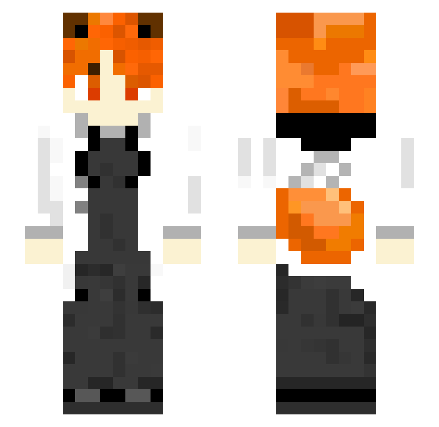 _DrFox_ Minecraft skin, front and back view