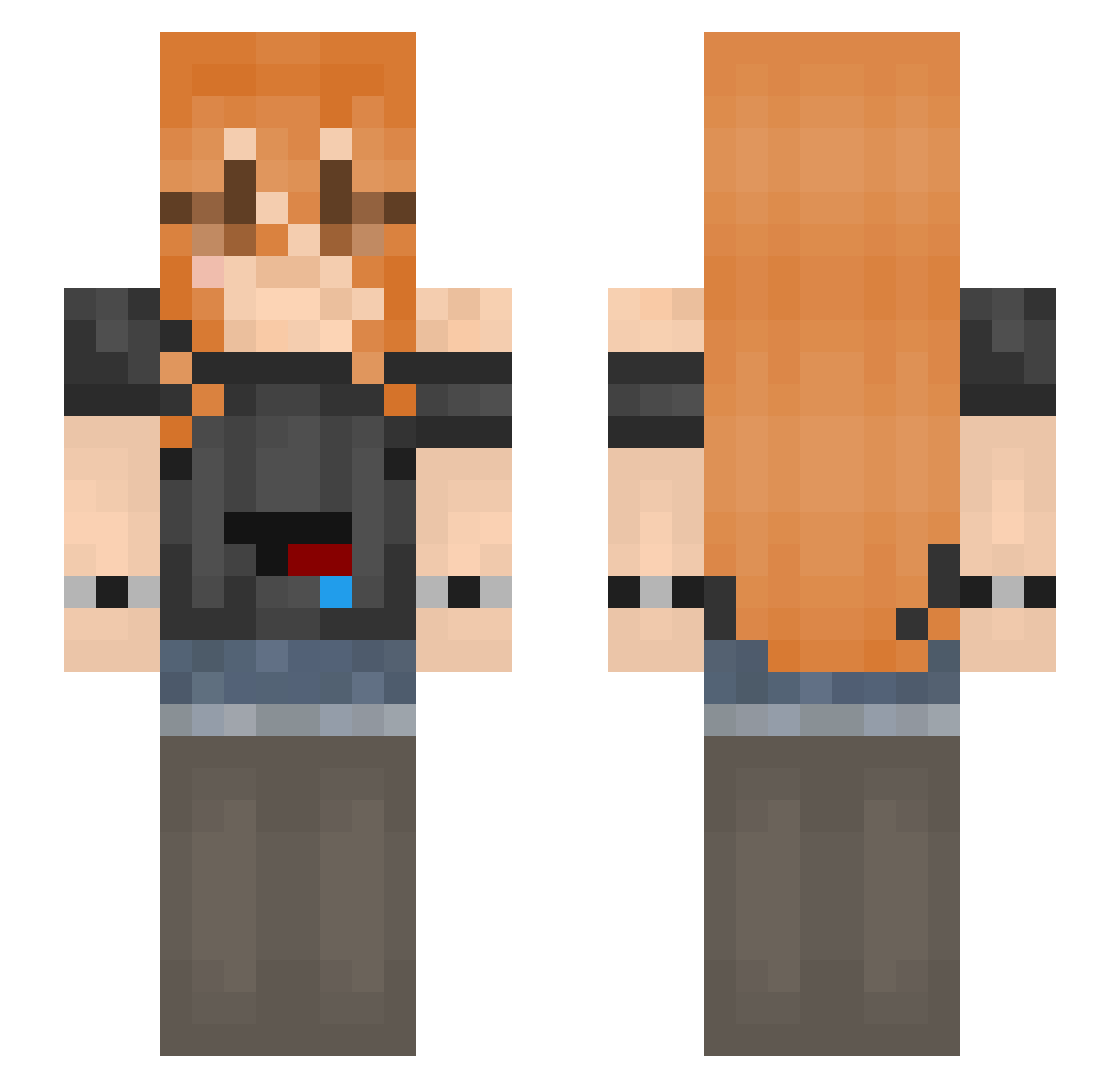 nnena_ Minecraft skin, front and back view