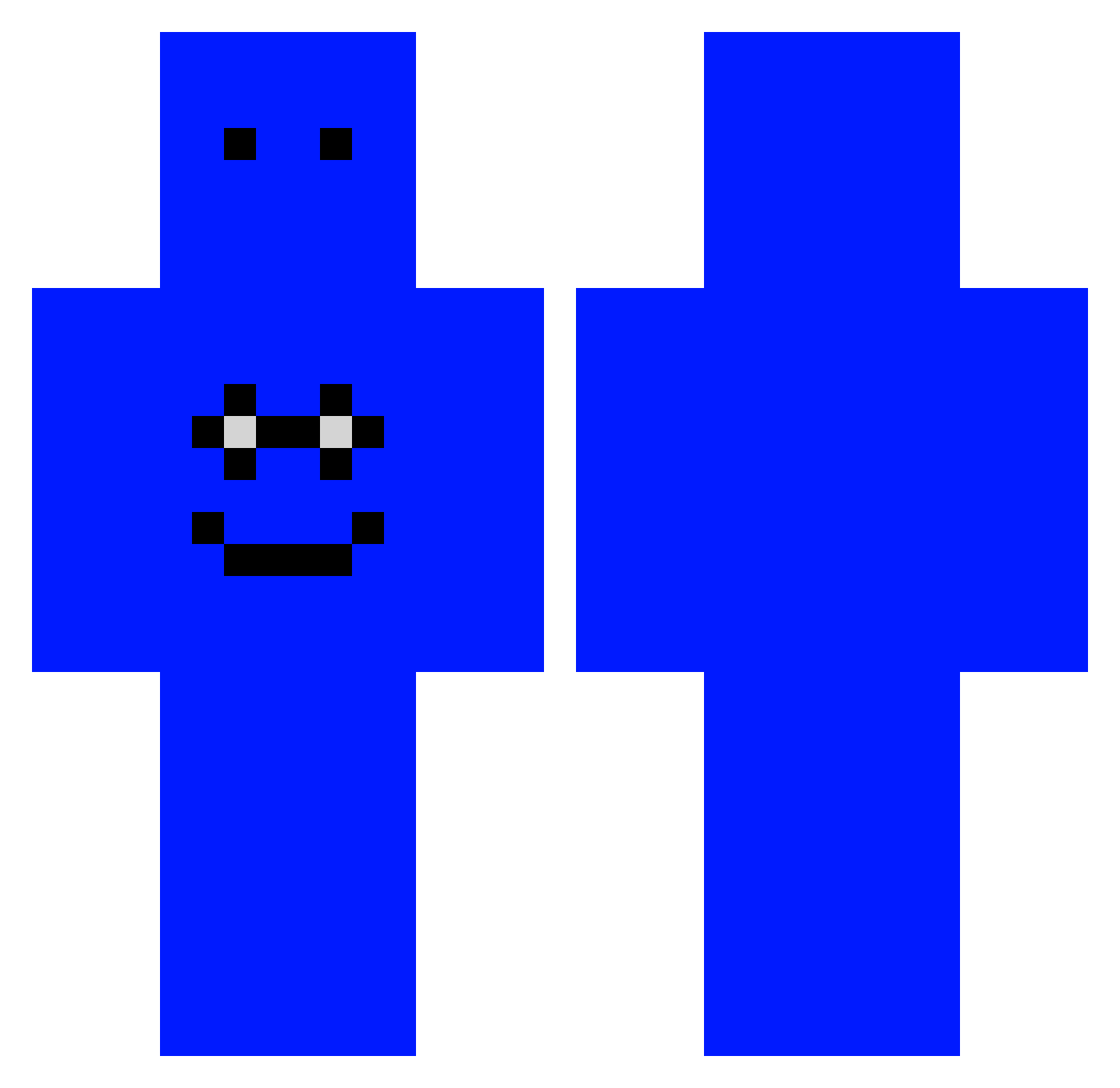 sajid999 Minecraft skin, front and back view