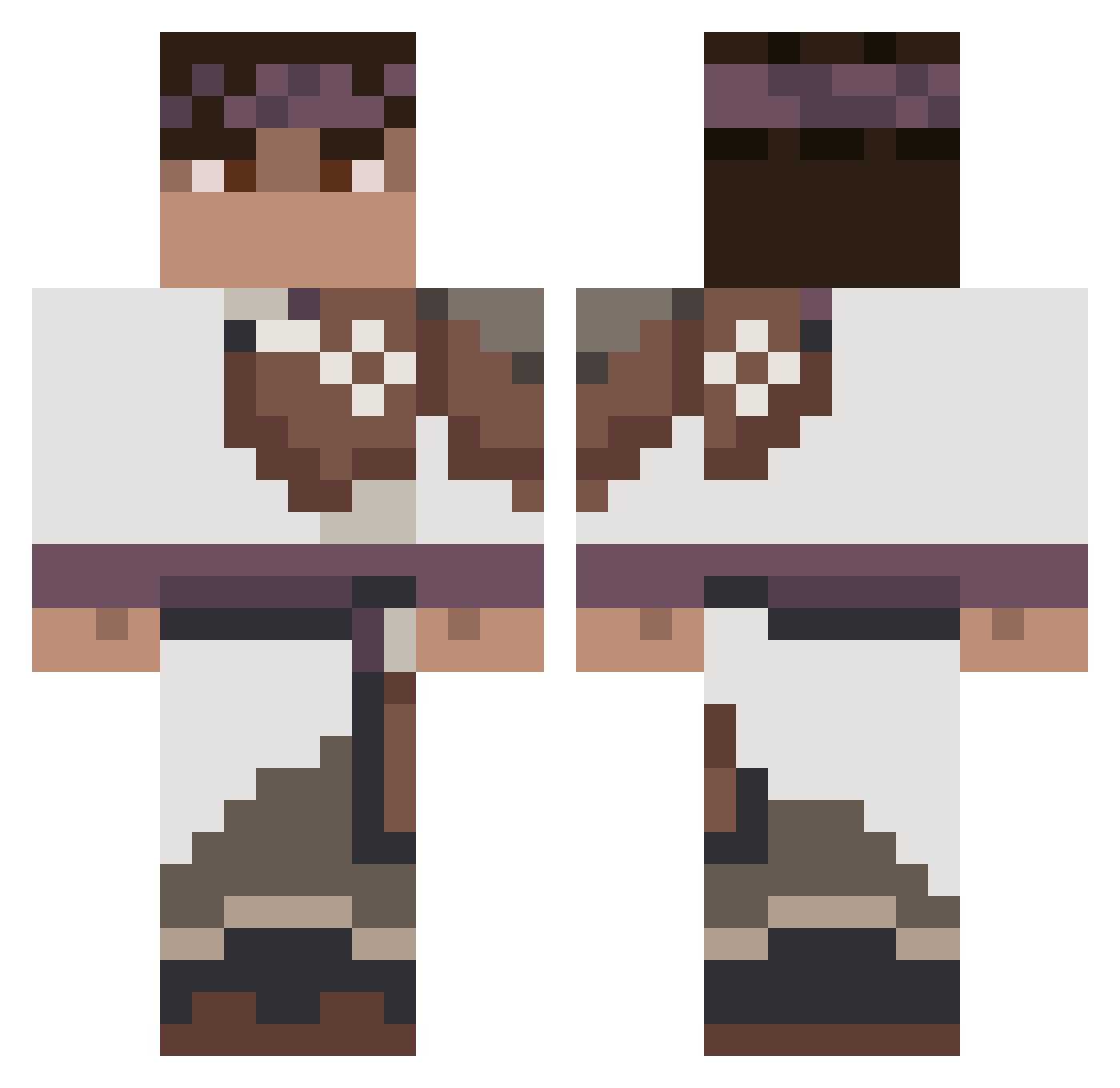 Zhao_Is_Legend Minecraft skin, front and back view