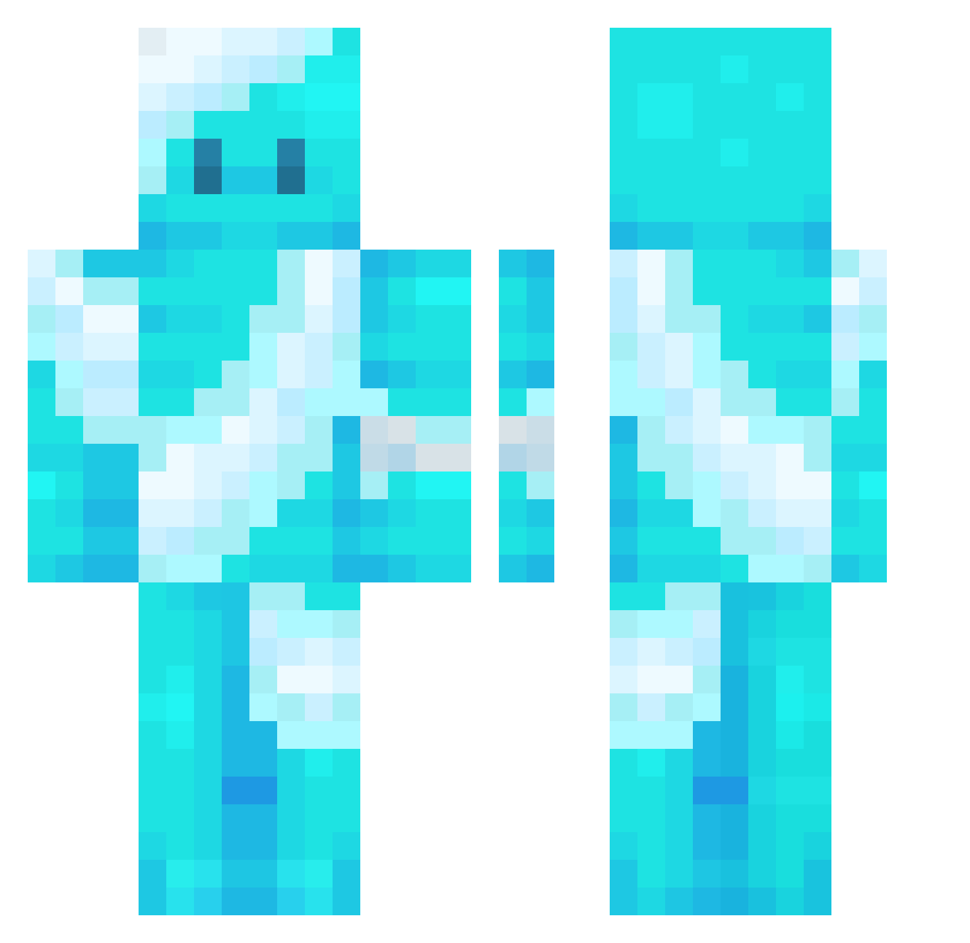 Sonicjosh27 Minecraft skin, front and back view