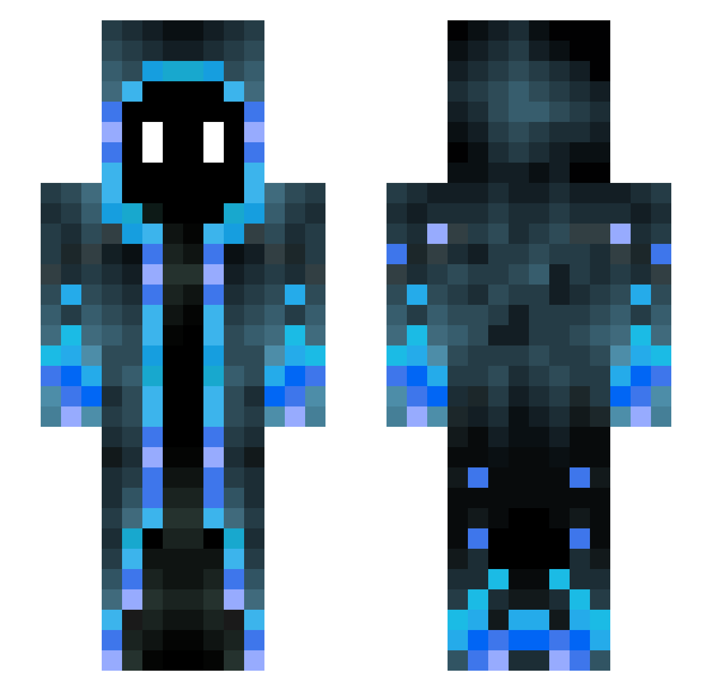 Vonny Minecraft skin, front and back view