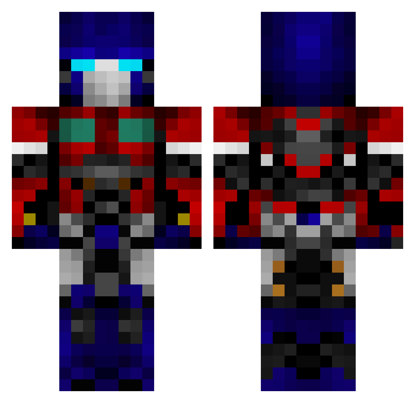 air_fryer_owner Minecraft skin, front and back view