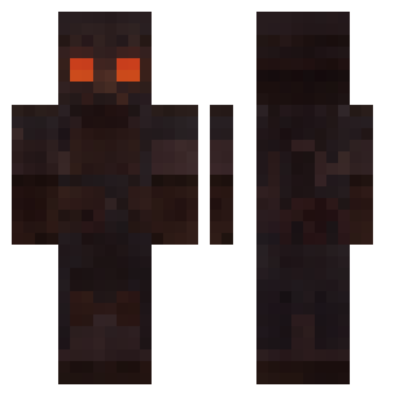 TropicTrap Minecraft skin, front and back view